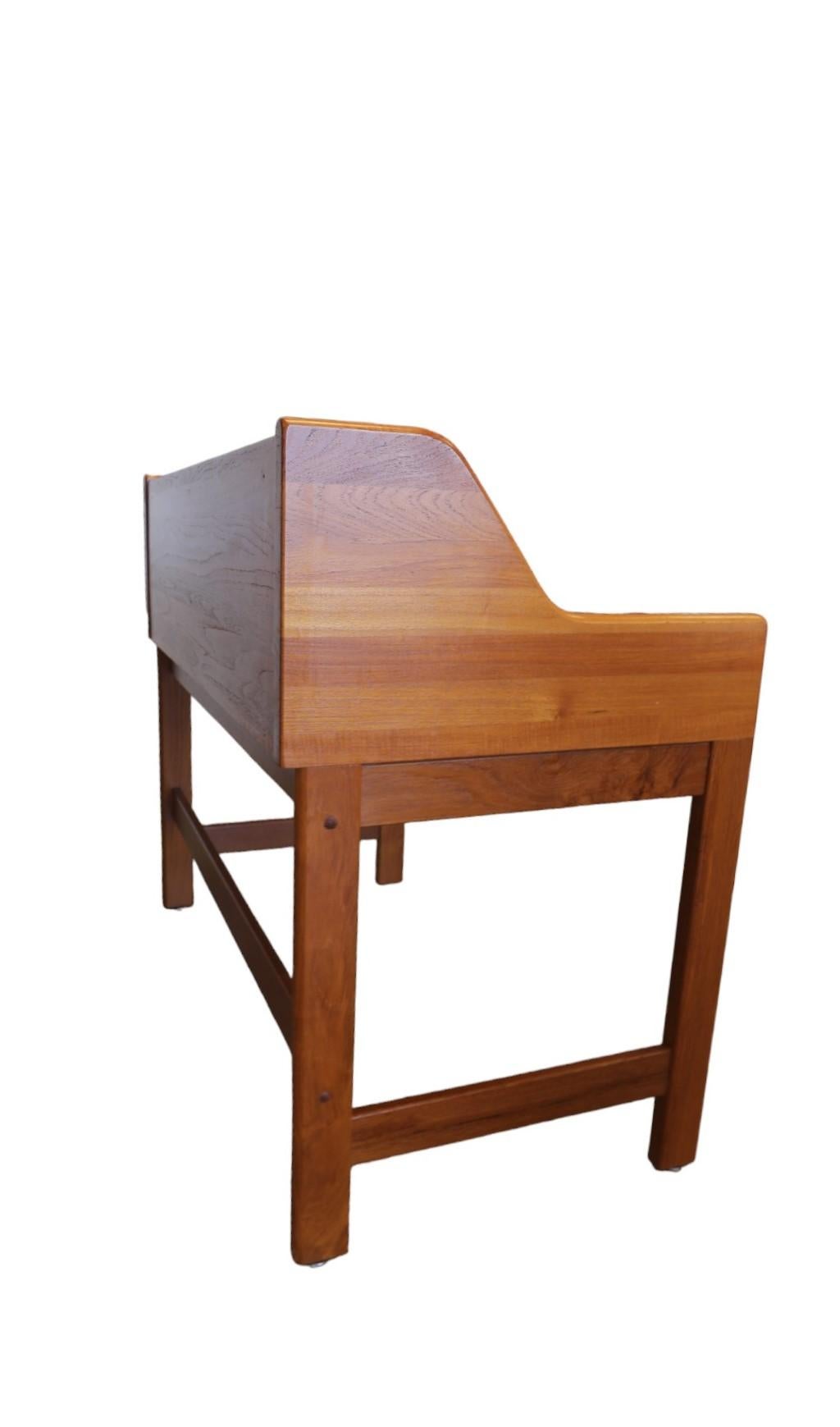 Danish John Mortensen Dyrlund desk in solid teak 1960s