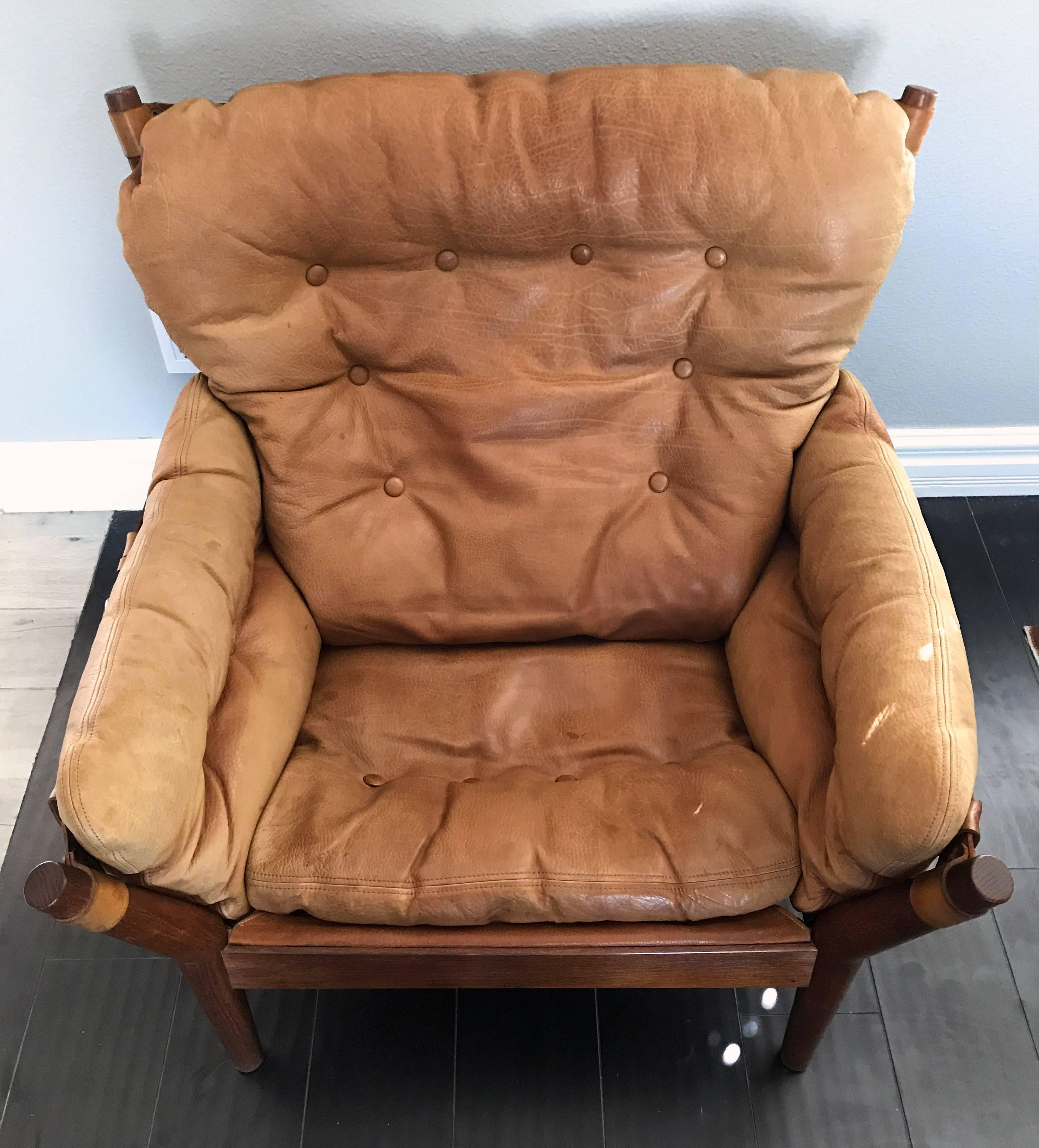 Danish John Mortensen Lounge Chair Model 4521 for Magnus Olesen