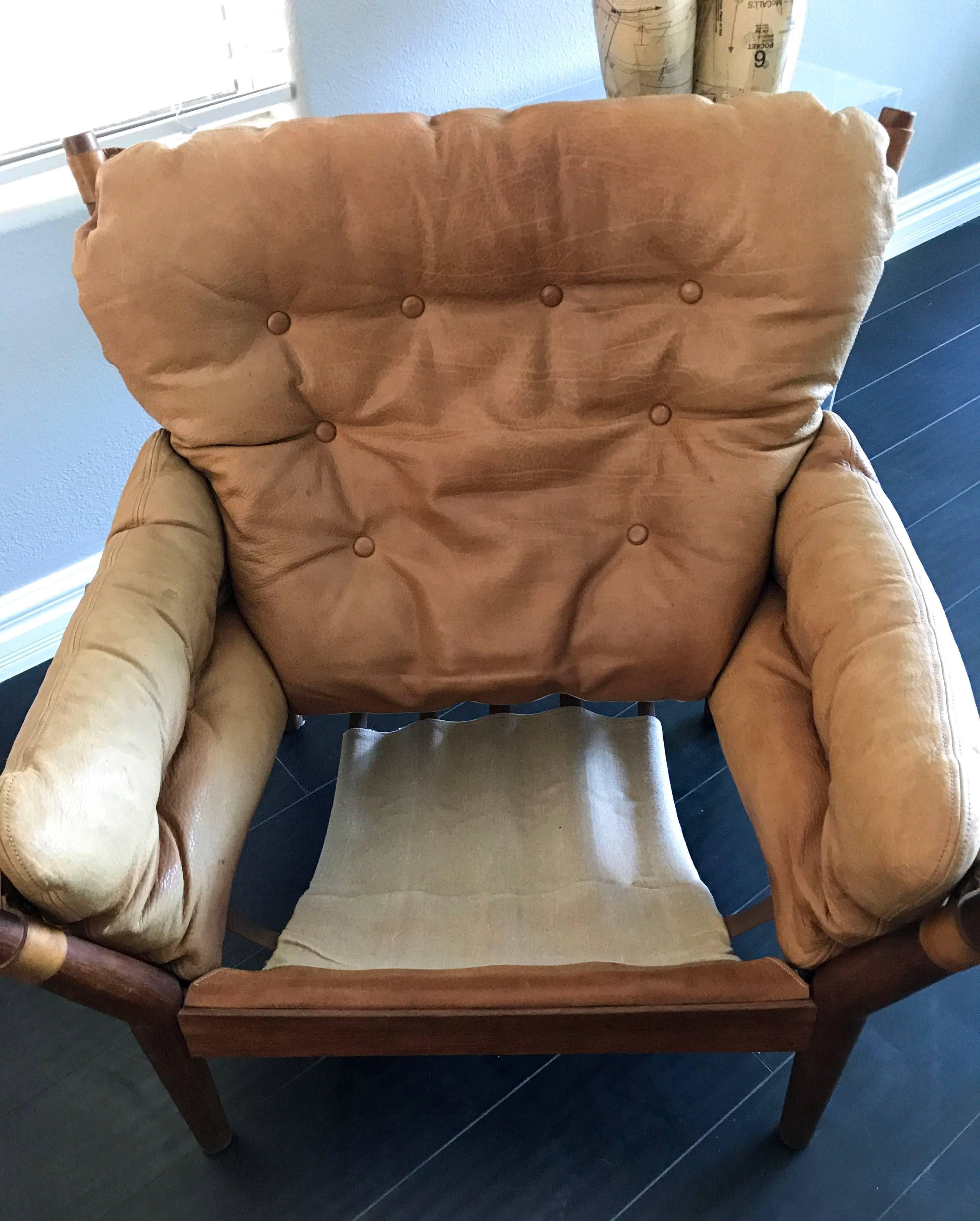 John Mortensen Lounge Chair Model 4521 for Magnus Olesen In Good Condition In Culver City, CA