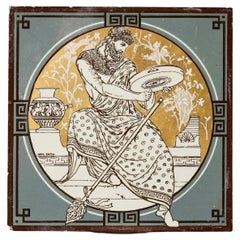 John Moyr Smith Antique Minton Tile of Classical Musicians