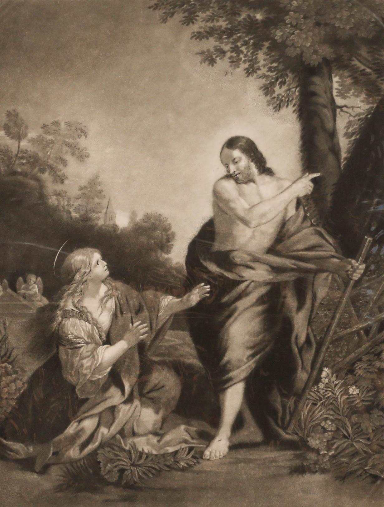 John Murphy (c.1748-c.1820) - 1781 Mezzotint, Christ Appearing To Mary For Sale 1