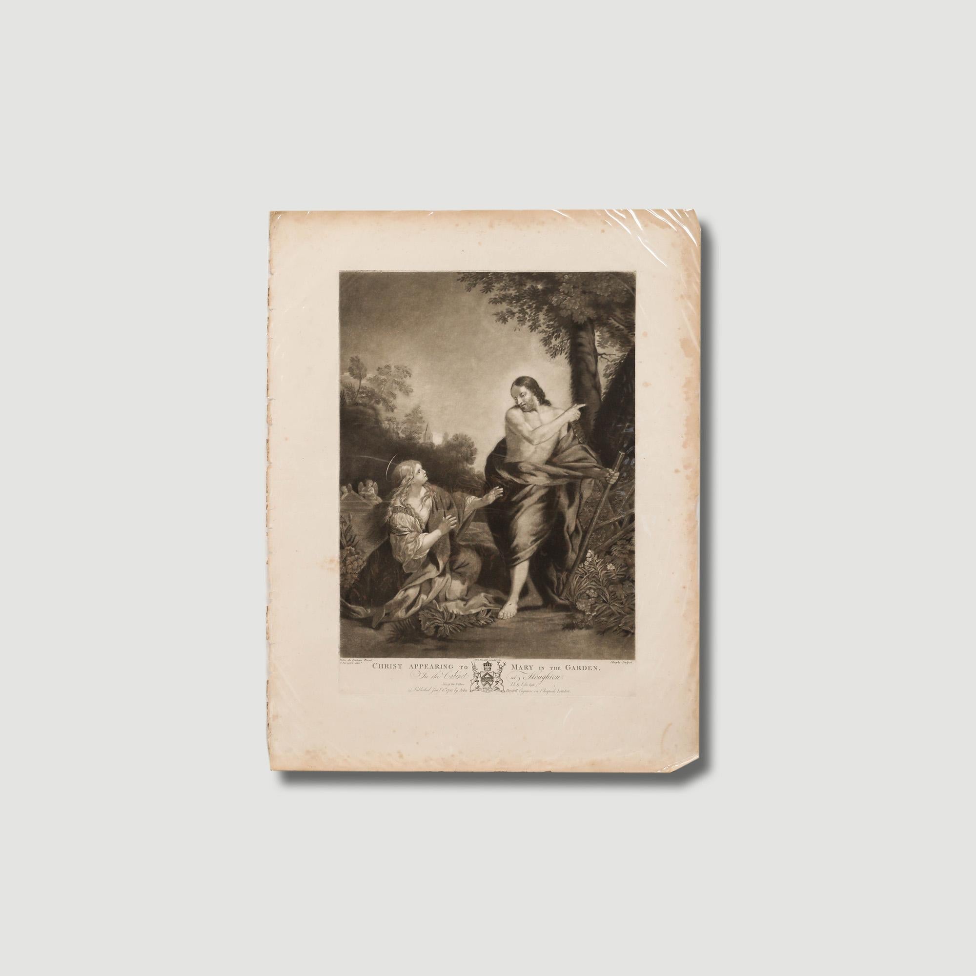 John Murphy (c.1748-c.1820) - 1781 Mezzotint, Christ Appearing To Mary For Sale 4