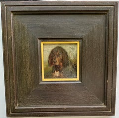 Portrait d'un chien de chasse britannique du début du 20e siècle