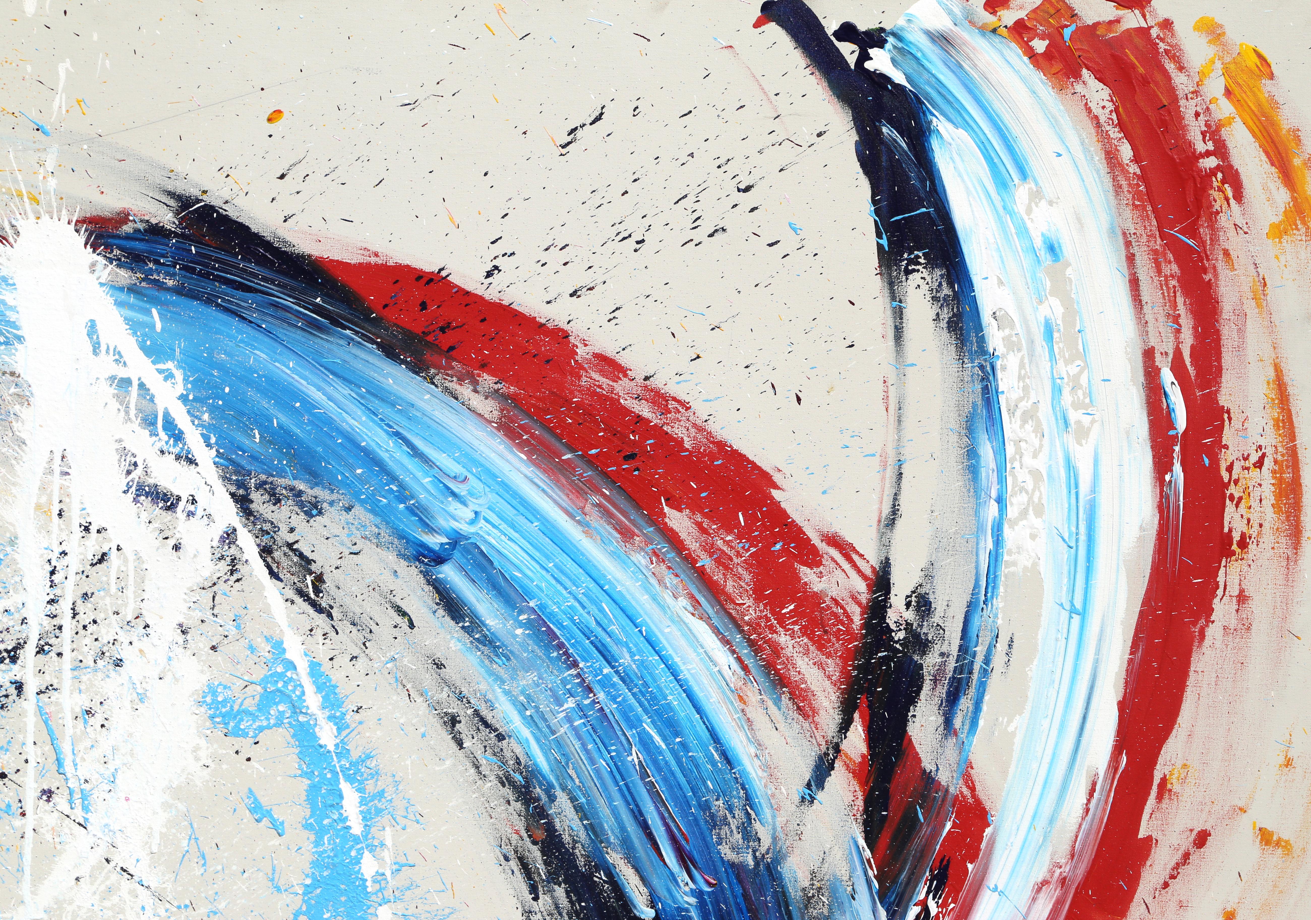 This painting by John Naber, the Olympian swimmer, was created in 1980 for a charity event. 
