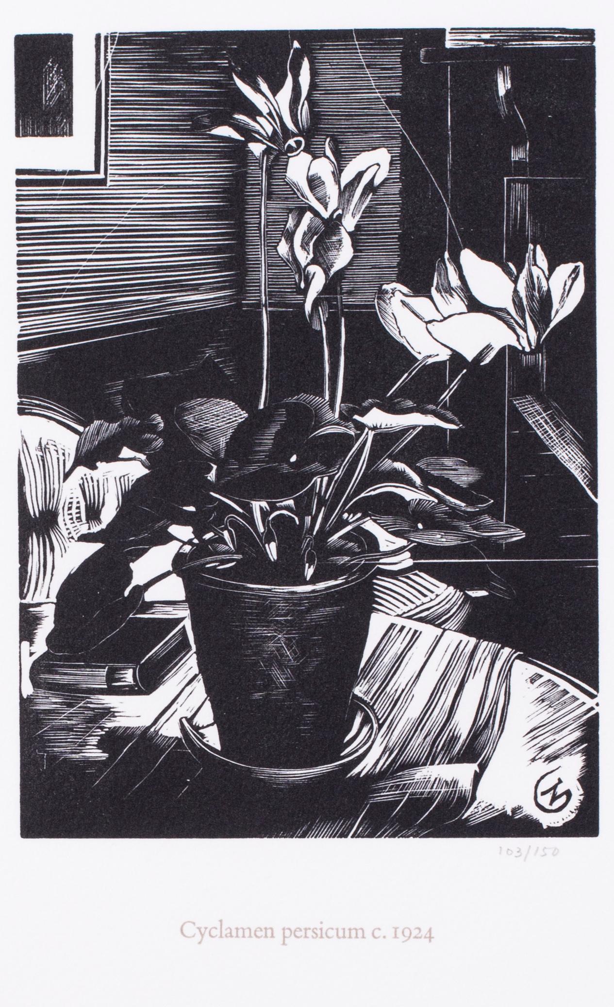 A set of six black and white wood prints by renowned mod Brit artist John Nash 7