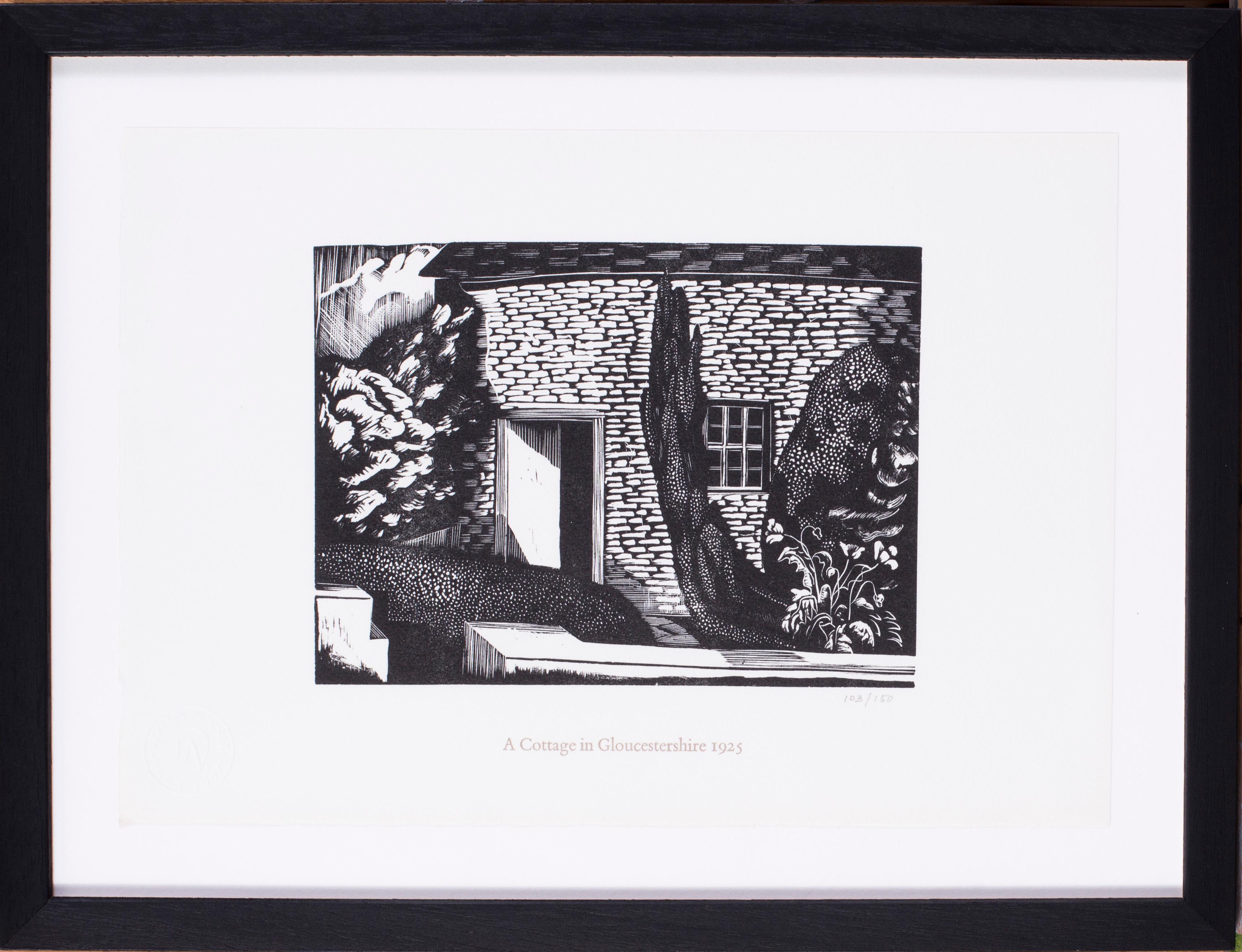 A set of six black and white wood prints by renowned mod Brit artist John Nash 12