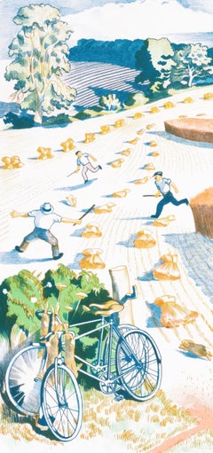 John Nash, Harvesting, S.P.20., from School Prints Ltd., 1946 (after)