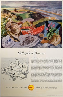 John Nash Shell Guide to Dorset Poster Moderne britische Kunst von John Nash Shell