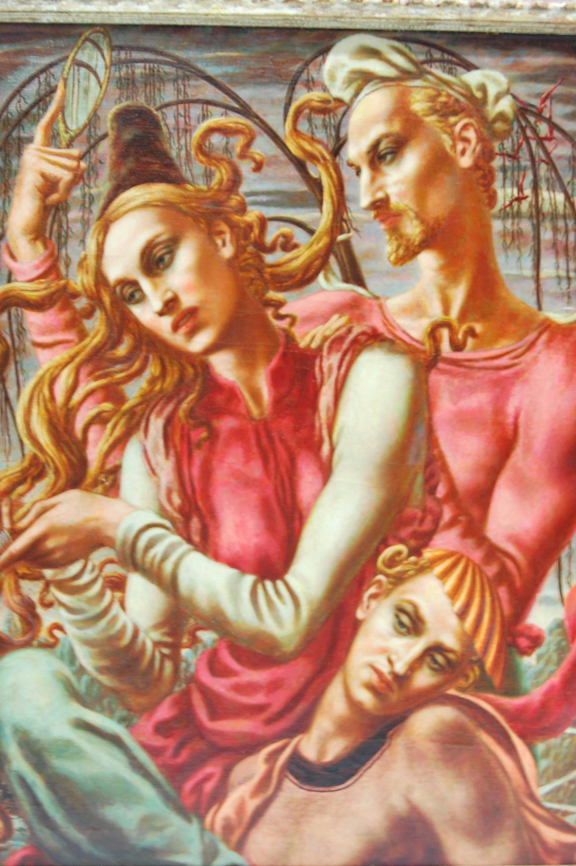 Elfenbeinturm (Braun), Figurative Painting, von John Nathaniel FENTON