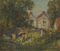 John Neale - 20th Century Oil, Cottage Garden