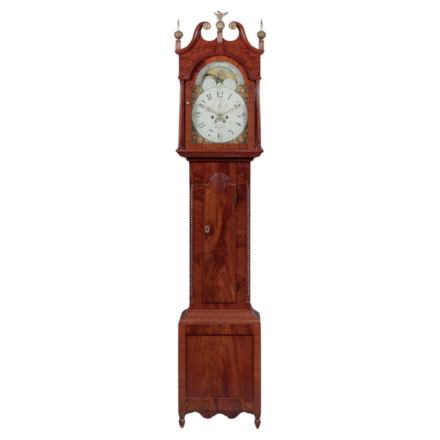 John Nicholl Federal Tall Case Clock