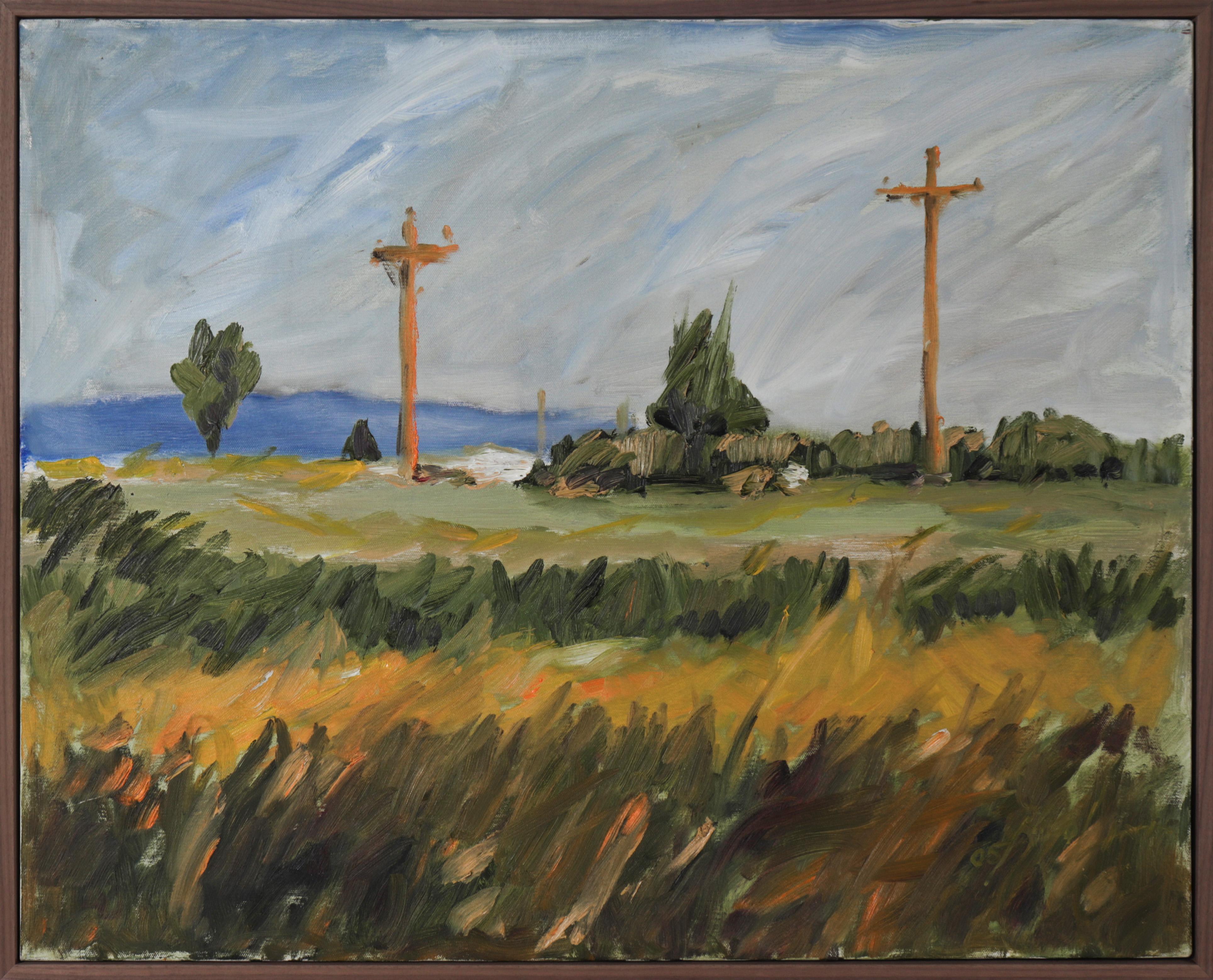John Nicolini Landscape Painting - California Meadows 2005 Oil