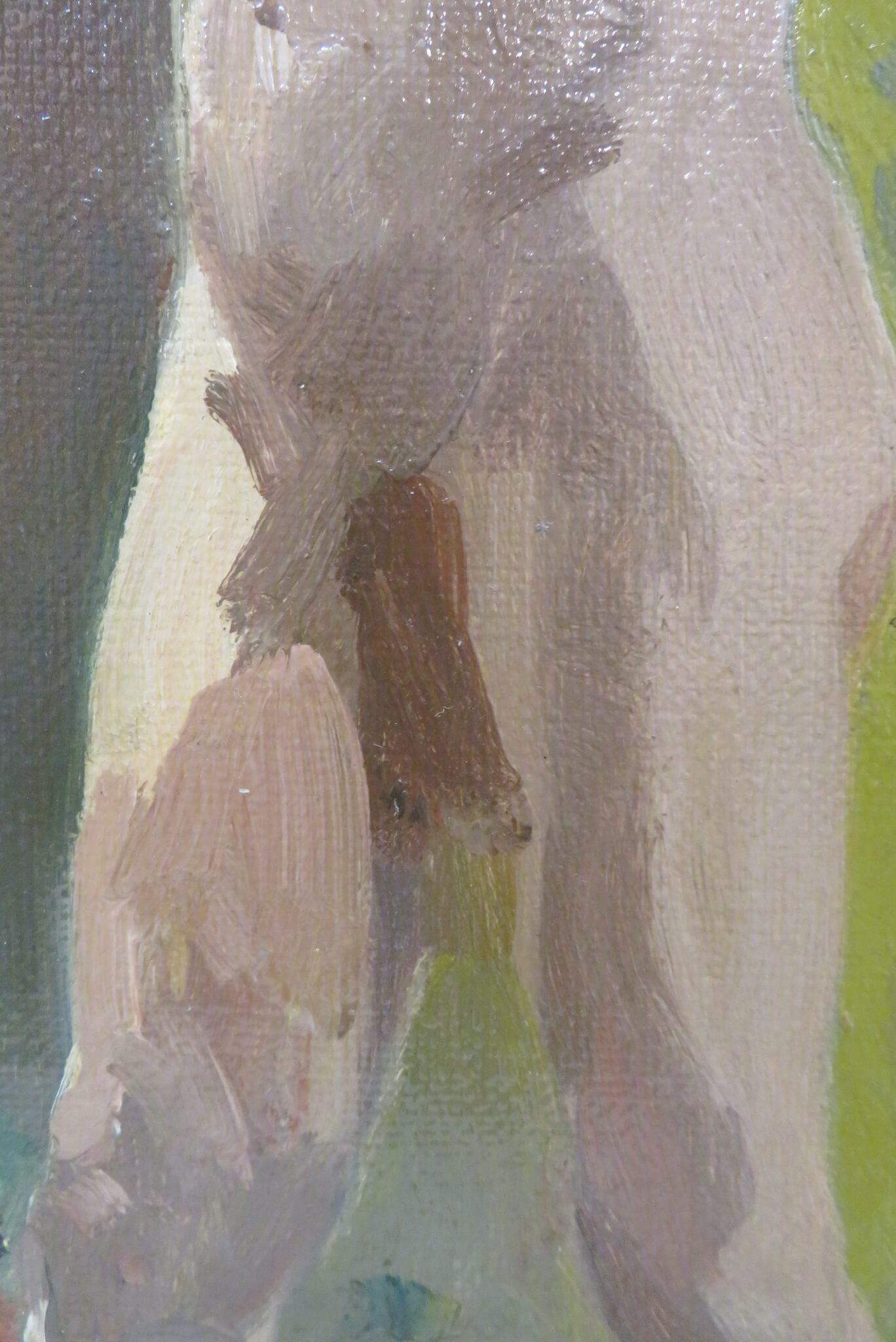 Feine figurative männliche Aktstudie des frühen 20. Jahrhunderts - englisches Ölgemälde (Post-Impressionismus), Painting, von John Nicolson 