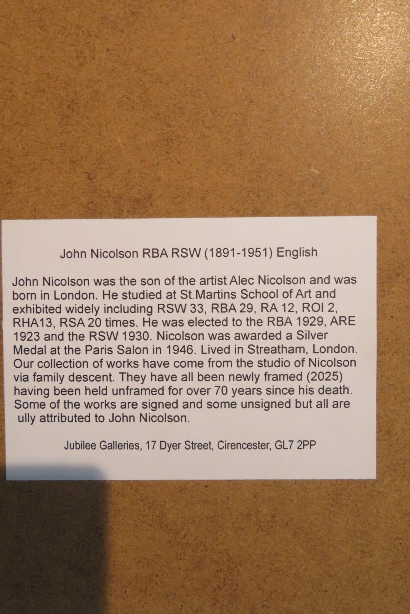 John Nicolson RBA (1891-1951) INGLÉS 1930s óleo RETRATO FEMENINO DESNUDO en venta 4