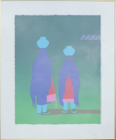 Early Artist Proof Print of Two Women Carrying Water 