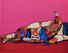 "Ponca Chief" large original color serigraph