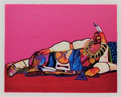 "Ponca Chief" large original color serigraph