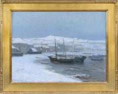 Abend, St. Ives Harbor, Cornwall, von John Noble Barlow (Amerikaner: 1861-1917)