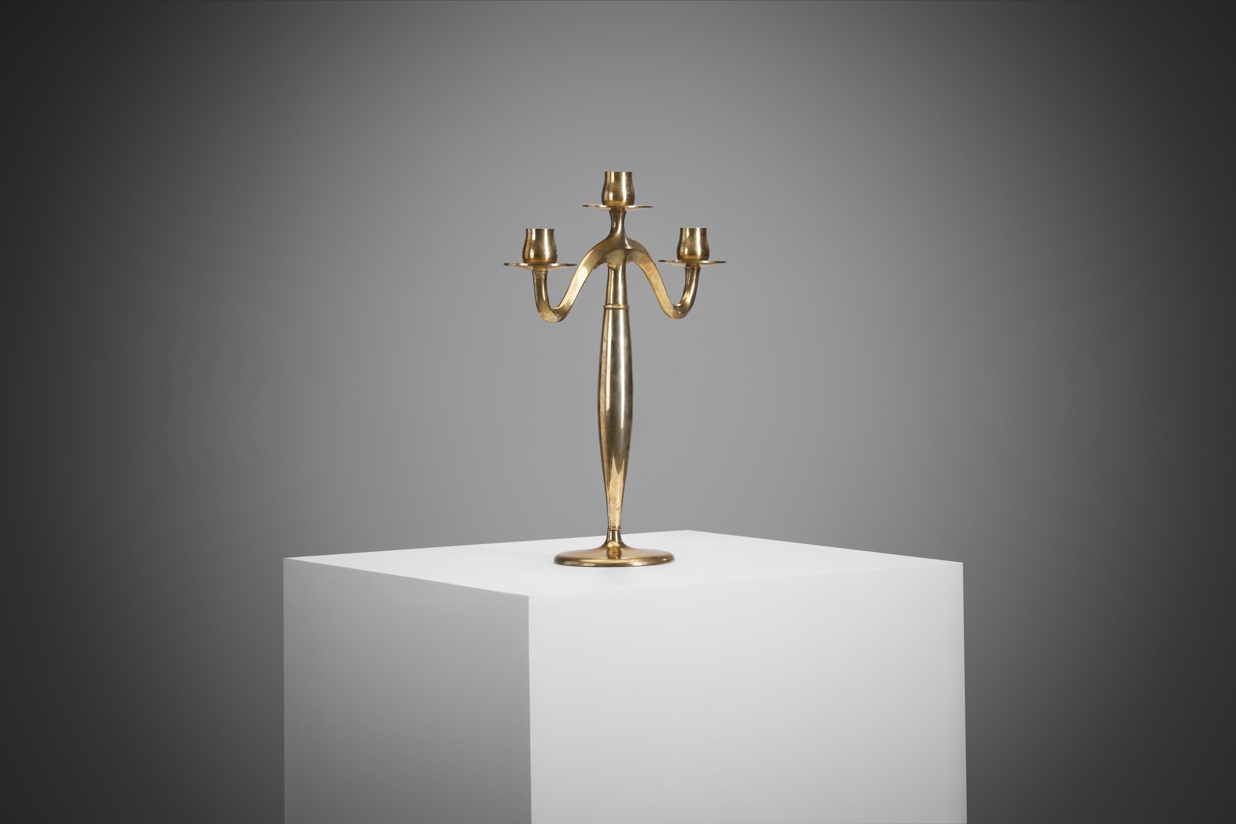 Candelabro John Norelius Dirigold Art Nouveau per AB Alco, Svezia, anni '20 In condizioni buone in vendita a Utrecht, NL