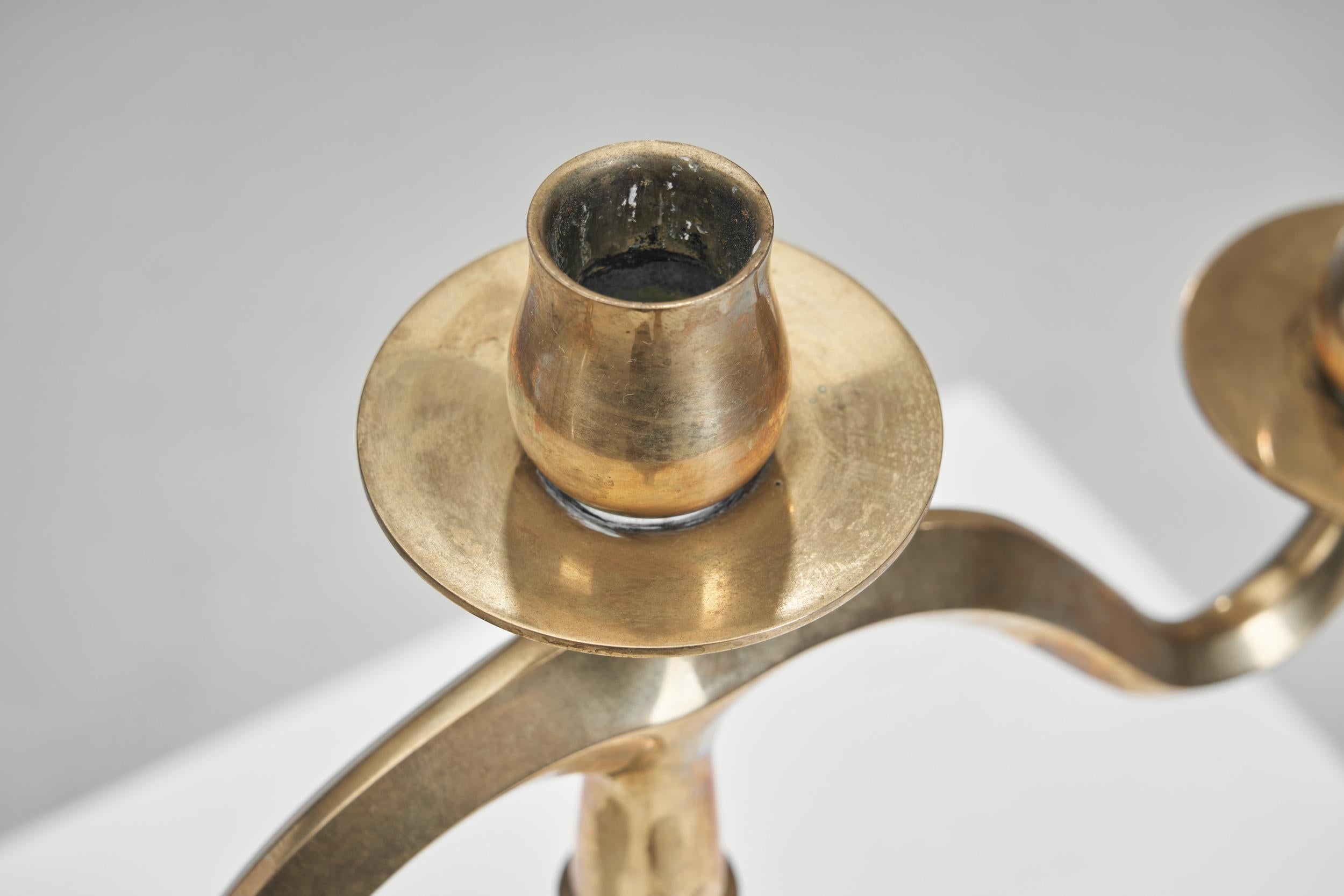 Candelabro John Norelius Dirigold Art Nouveau per AB Alco, Svezia, anni '20 in vendita 3