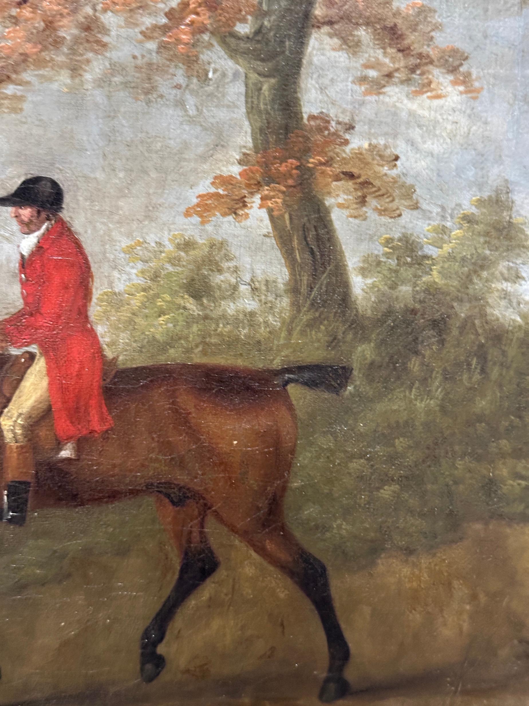 John Nost Sartorius (1759–1828)
Fox Hunter and Hounds
Oil on canvas, circa 1810
Provenance: Ackermann & Johnson, London

A fine and spirited example of early 19th-century English sporting art by the celebrated equestrian painter John Nost Sartorius,