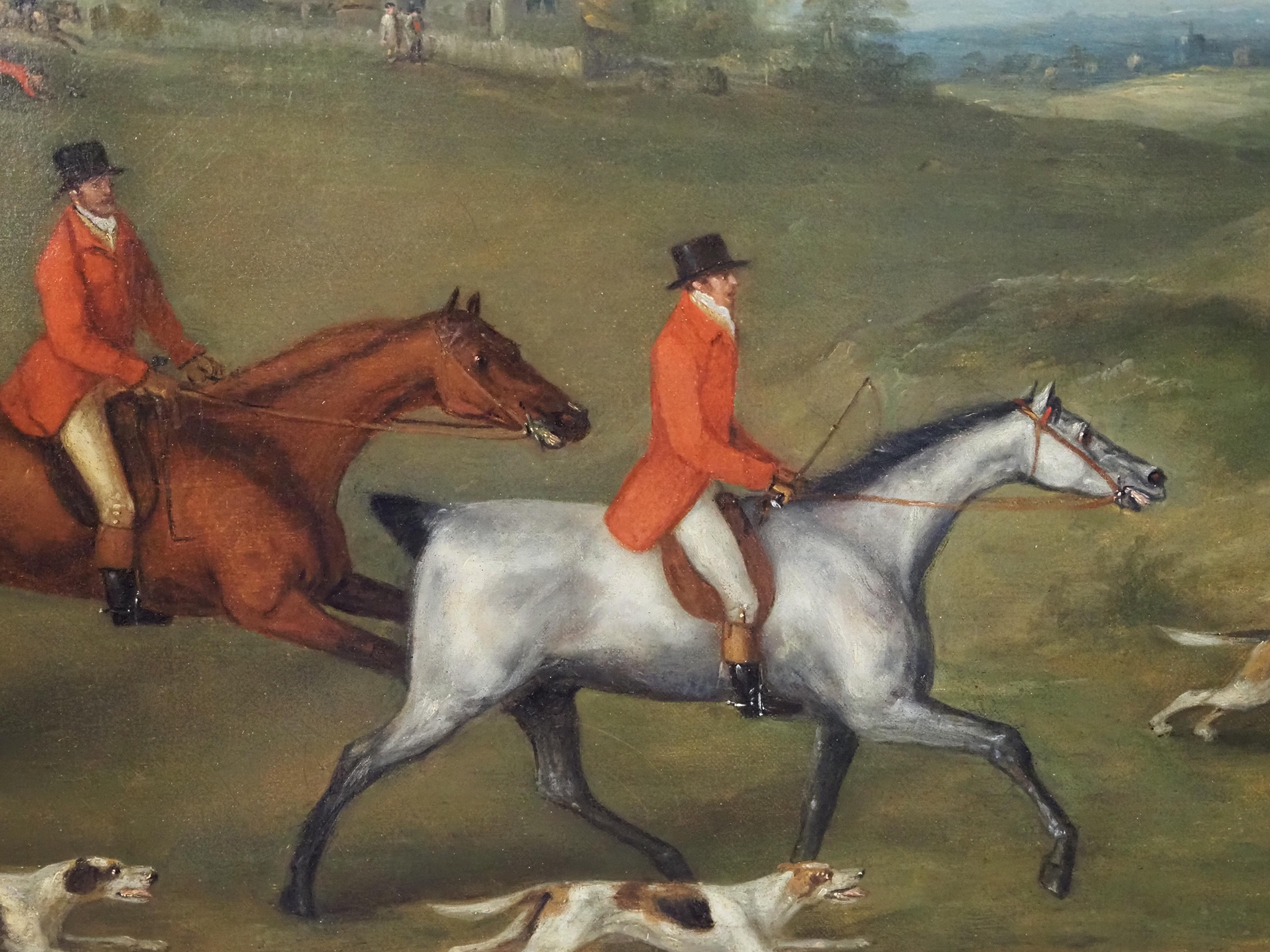 The Hunt - Old Masters Painting by John Nost Sartorius
