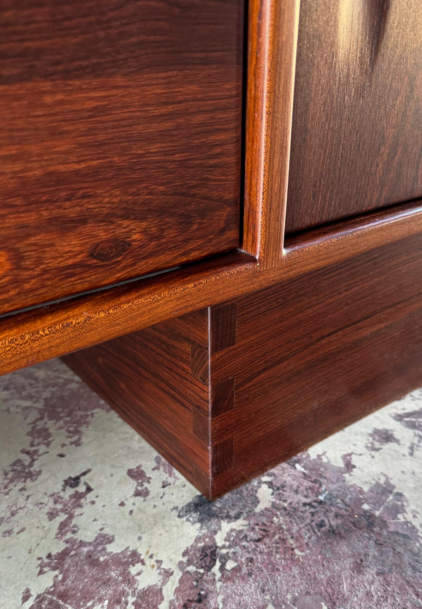John Nyquist Handcrafted Louro Preto Credenza, California, 1971 4