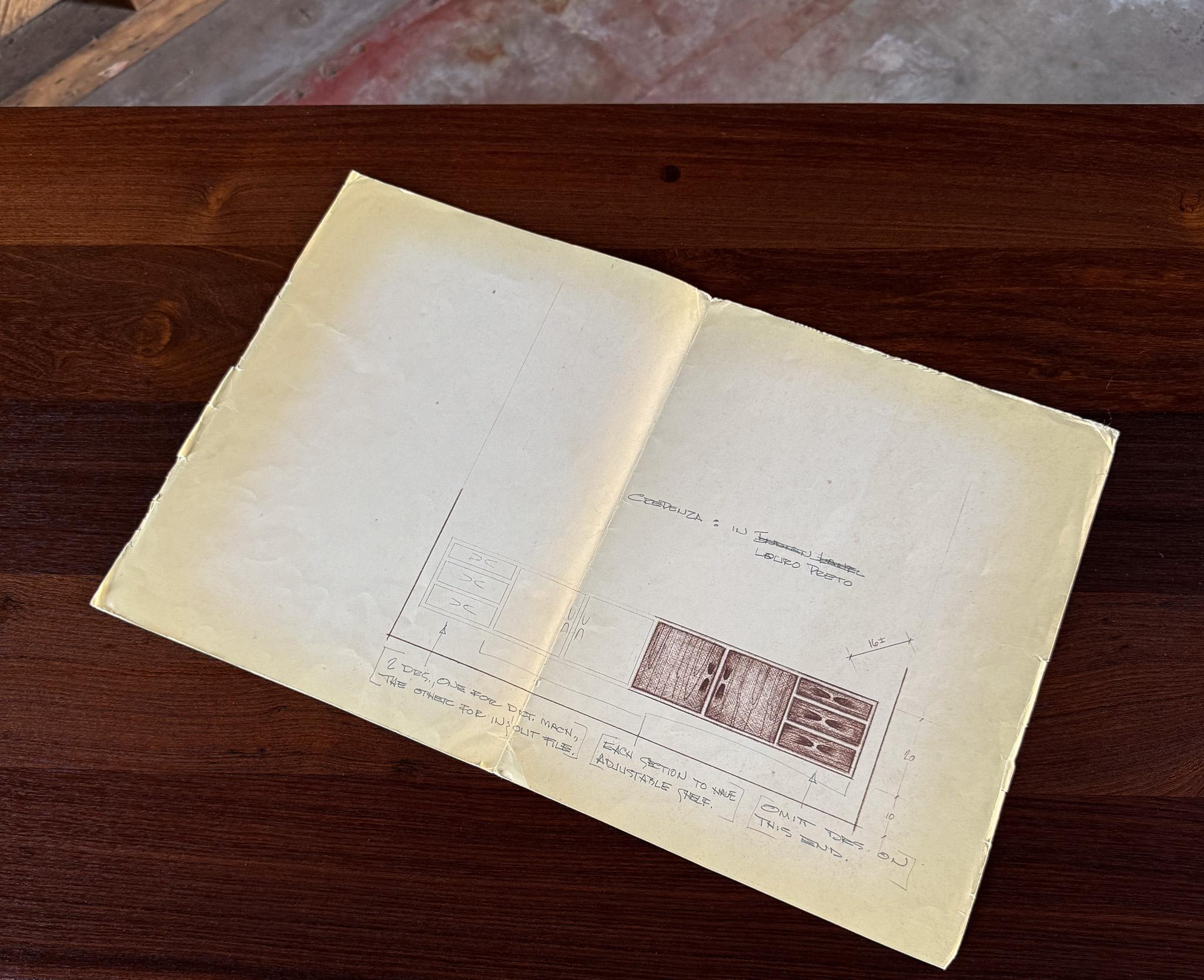 John Nyquist Handcrafted Louro Preto Credenza, California, 1971 2