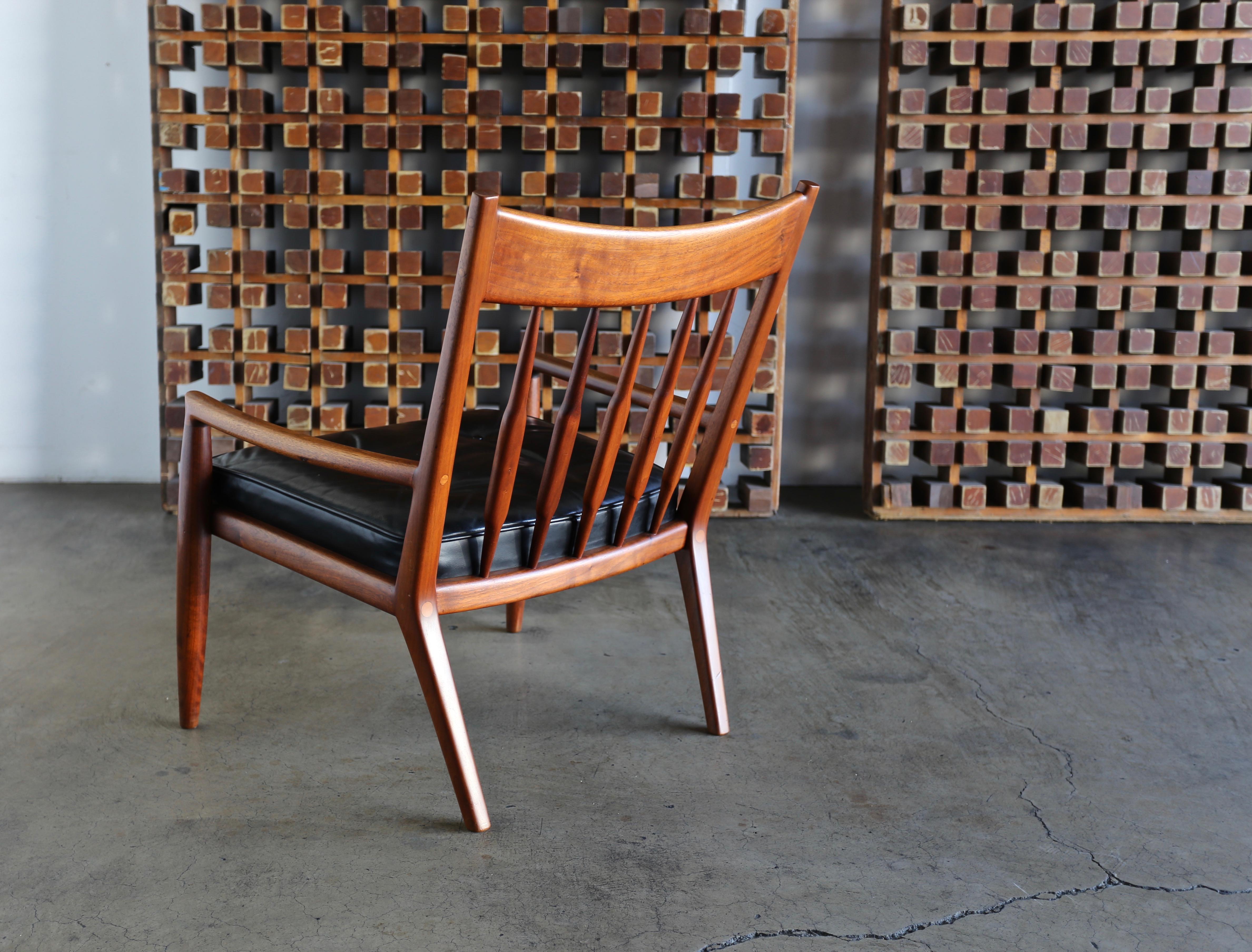 John Nyquist Handcrafted Walnut Lounge Chairs, circa 1970 9