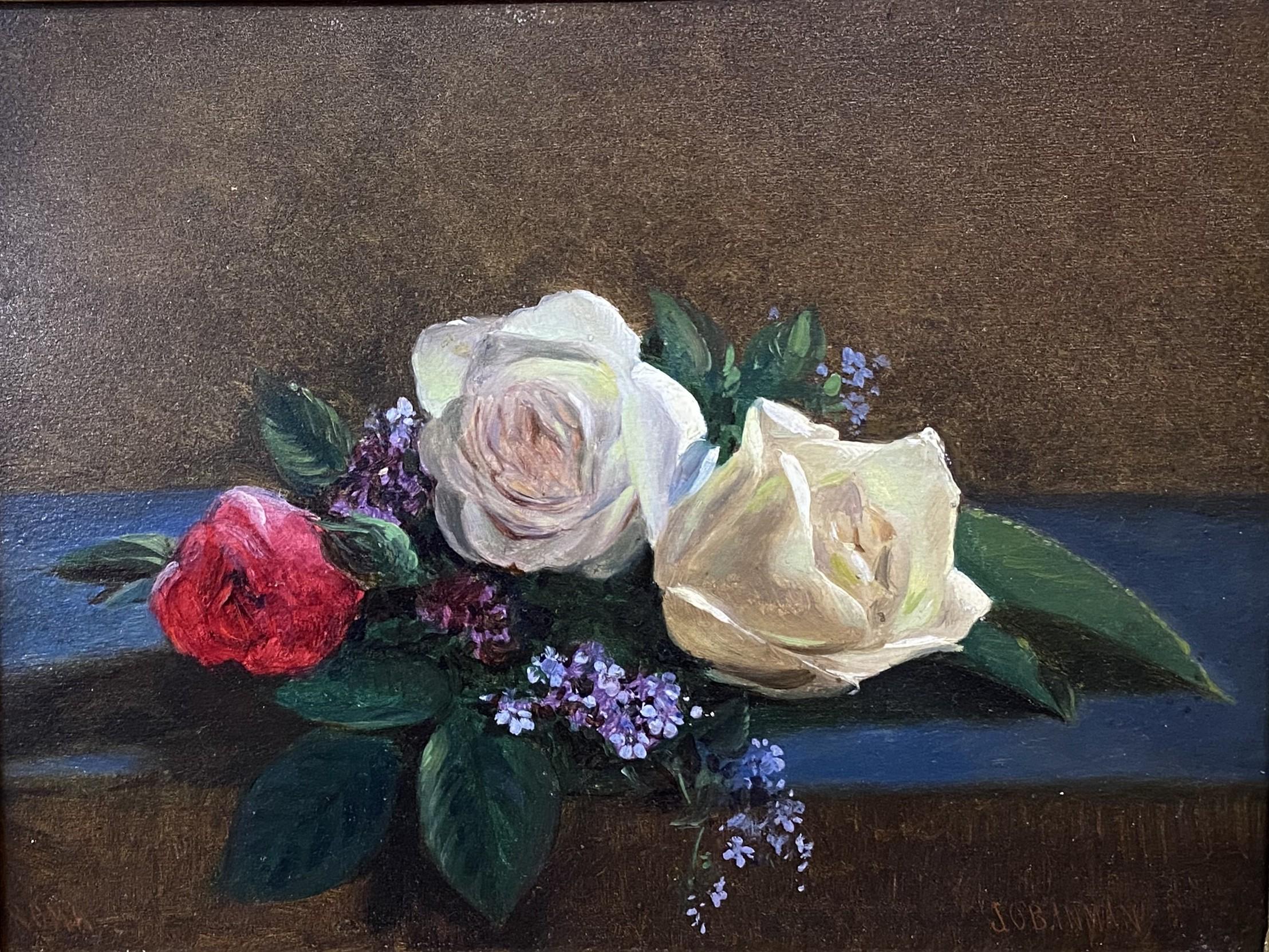 Stilleben mit Rosen – Painting von John O'Brien Inman