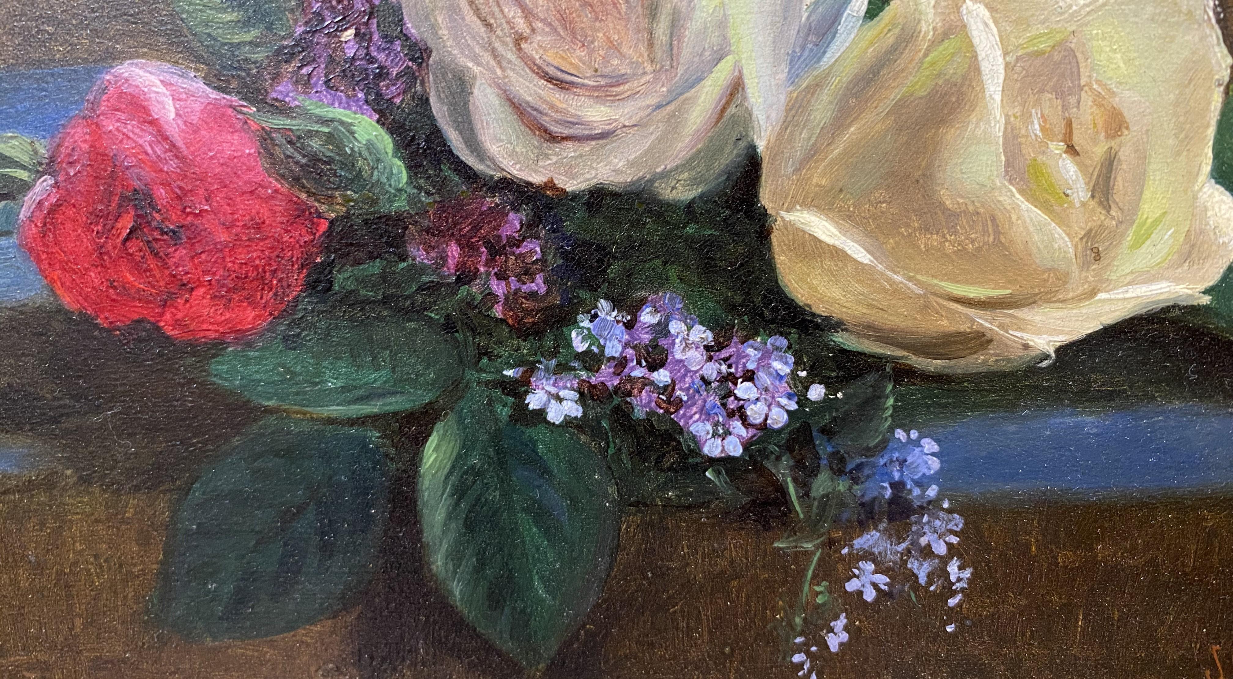Stilleben mit Rosen im Angebot 1