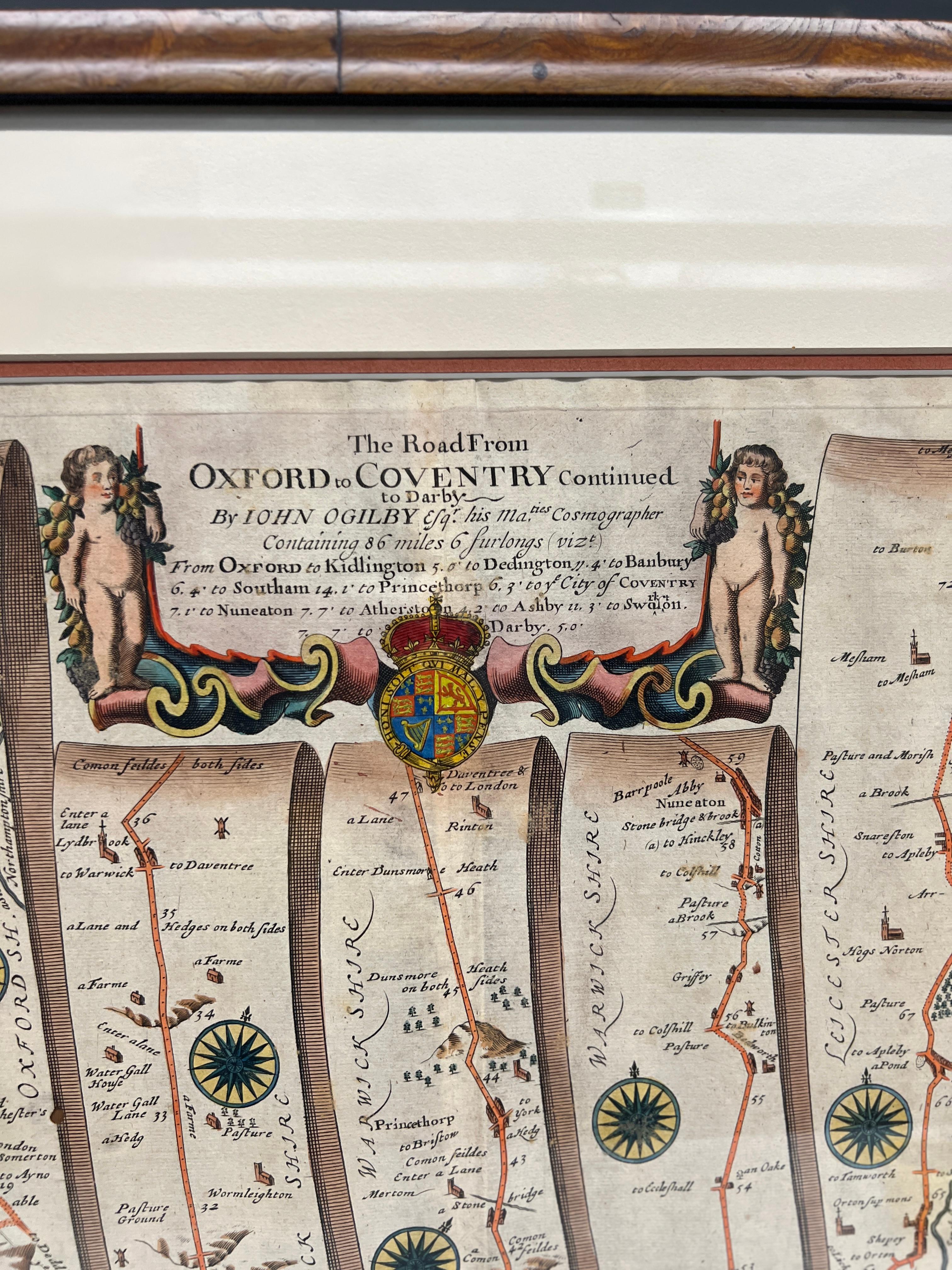 John Ogilby (Schotte, 1600-1676). - CIRCA 1675 

Diese Karte ist Teil seiner Britannica-Veröffentlichung und trägt die Nummer 82.  

