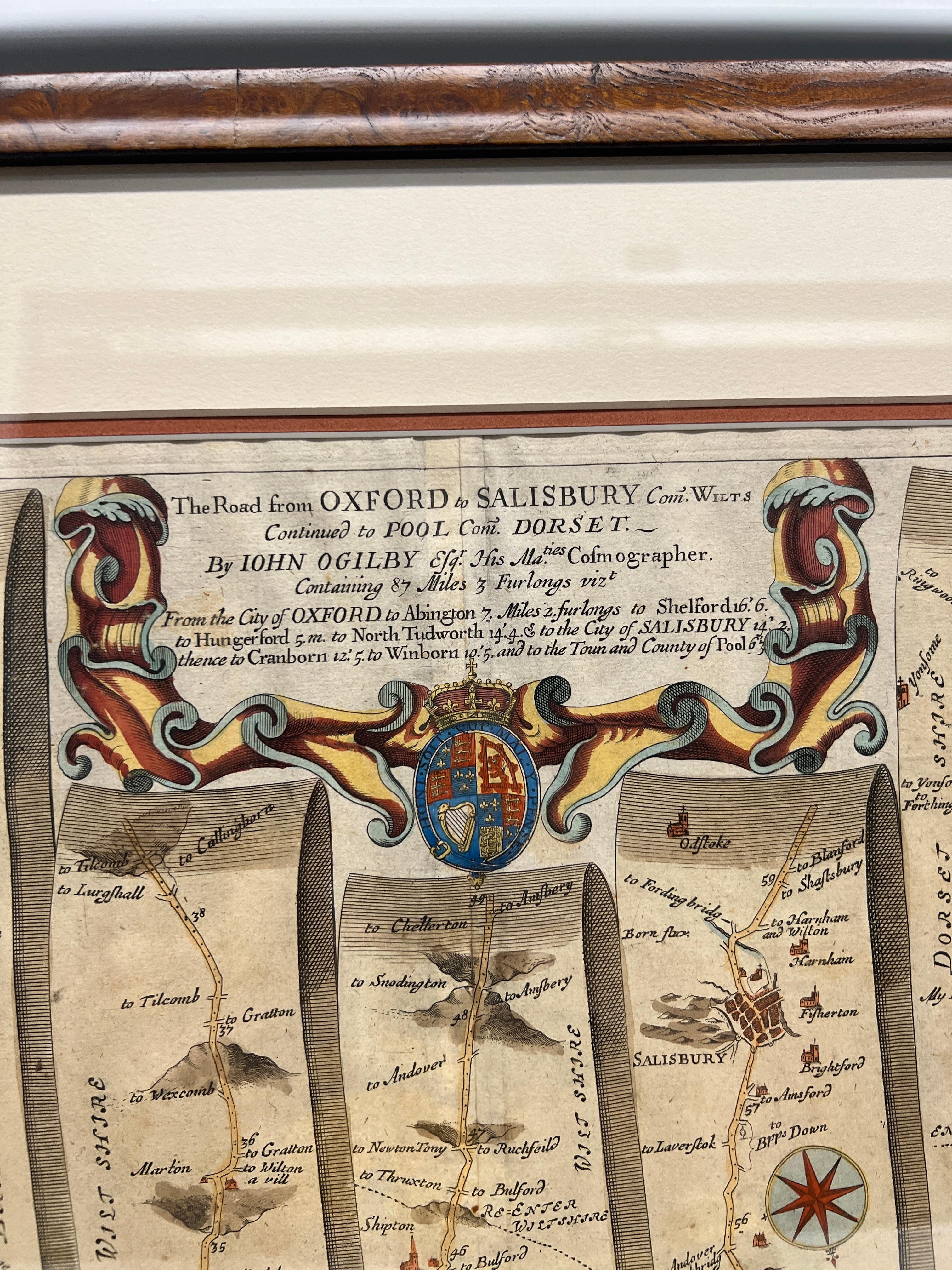 John Ogilby (Schotte, 1600-1676). - CIRCA 1675 

Diese Karte ist Teil seiner Britannica-Veröffentlichung und trägt die Nummer 83.  

