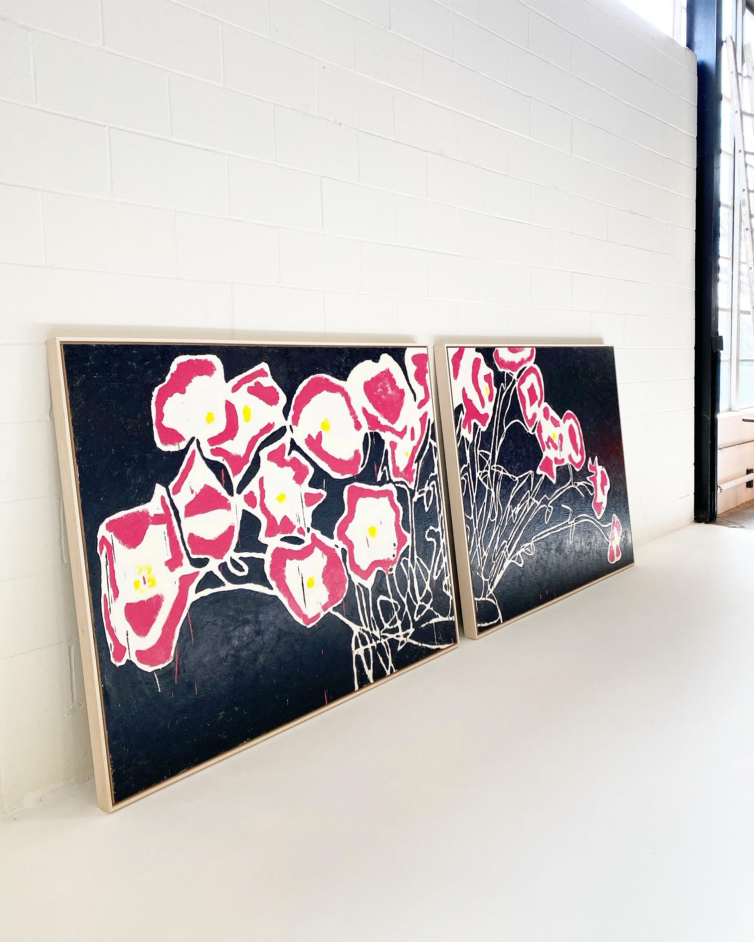 Two-panel work. In Botanical series. Forsyth is proud to represent John O’Hara, a self-taught artist from Saint Louis whose work is found in some of the most beautiful rooms on Earth. His large-scale paintings instantly create a cool environment in