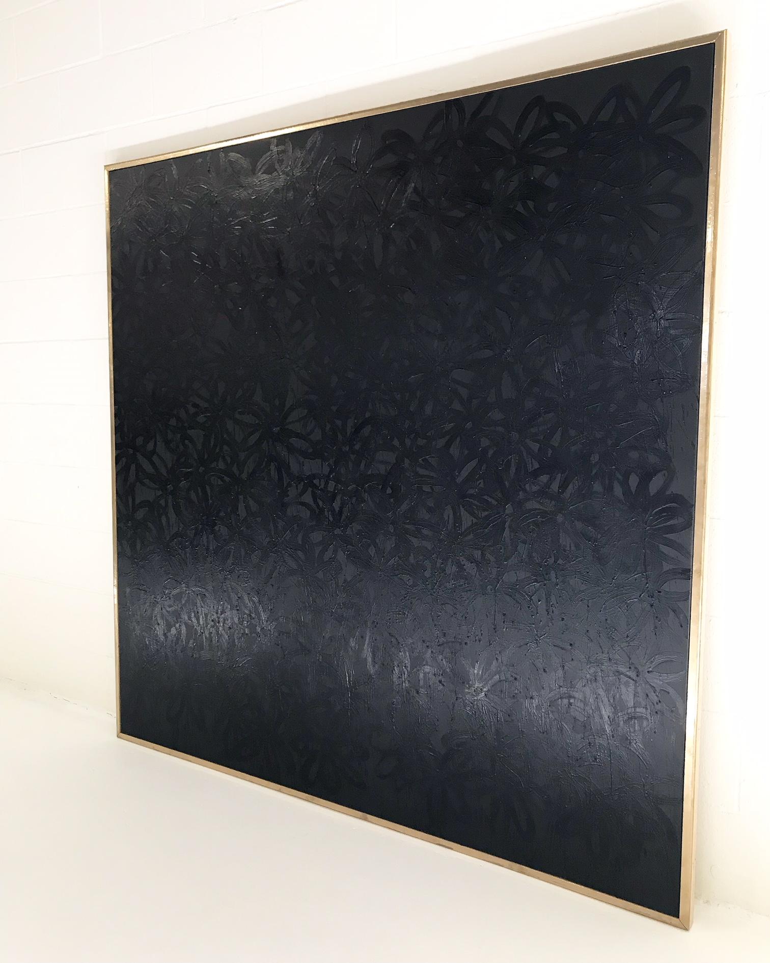 John O'Hara. 2018. Encaustic on canvas. Handmade frame, gold leaf on oak. In series.
Measure: 69 x 69