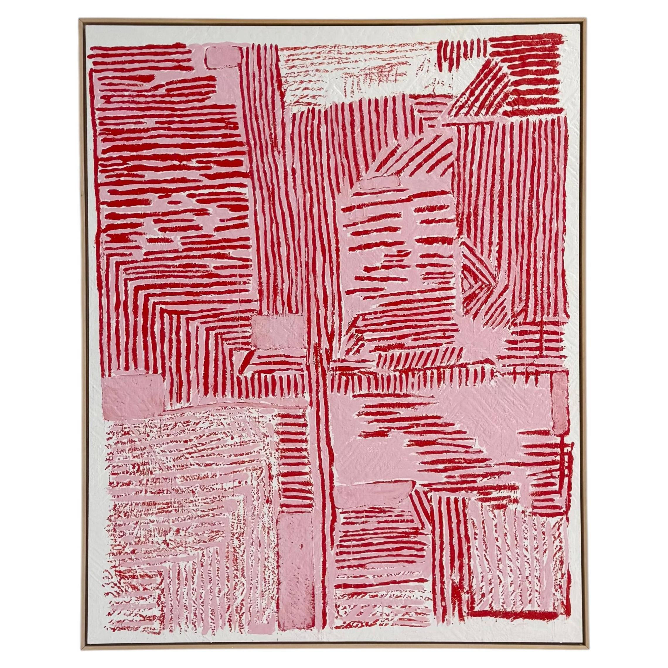 John O'Hara, Bande de fleurs, 2026, peinture à l'encaustique en vente