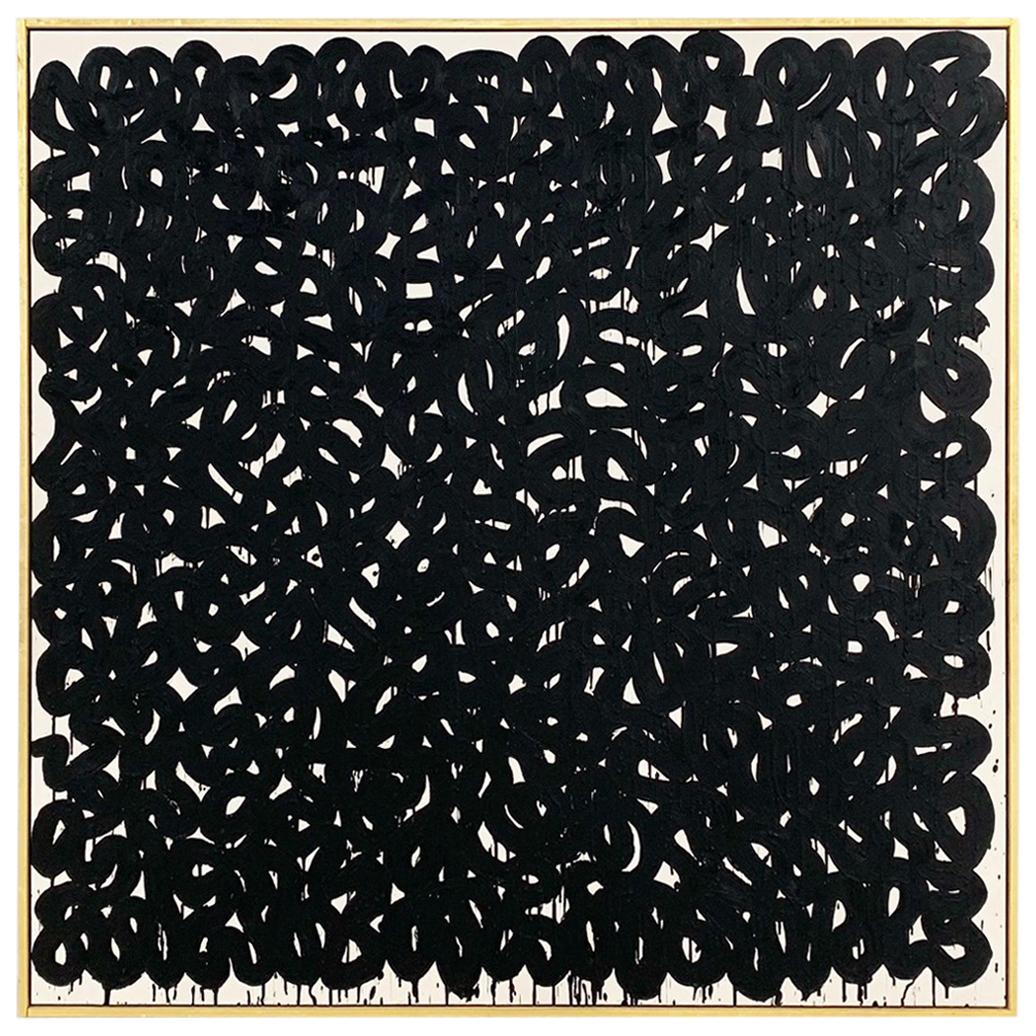 John O'Hara, Series AW, Black, Encaustic Painting