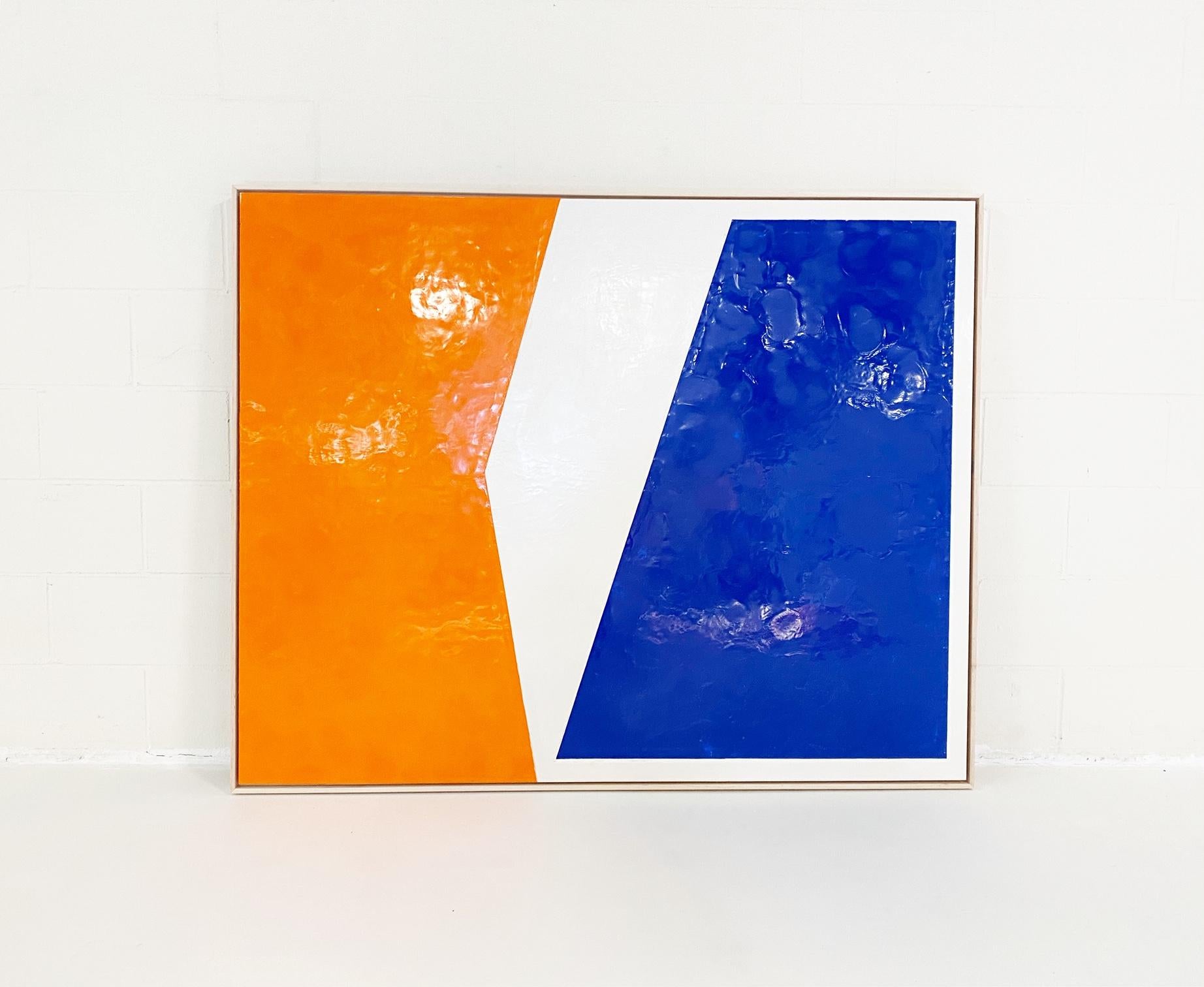 John O'Hara, Sidewalk, Encaustic Painting 1