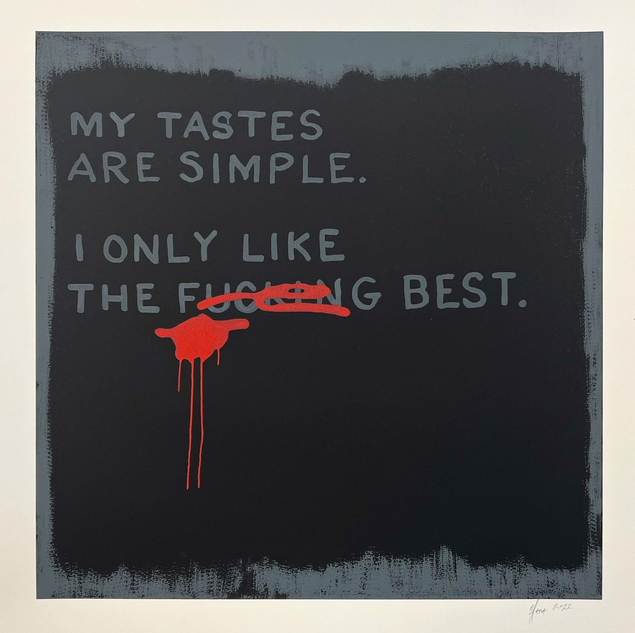 John O'Hara's famous The xxxxxxx Best painting is now a 3-Color Serigraph on recycled Archival Hemp Paper. Hand signed by the artist.

This work is unframed. 27.5 x 27.5 inches

Forsyth (Saint Louis) is proud to be the exclusive gallery of John