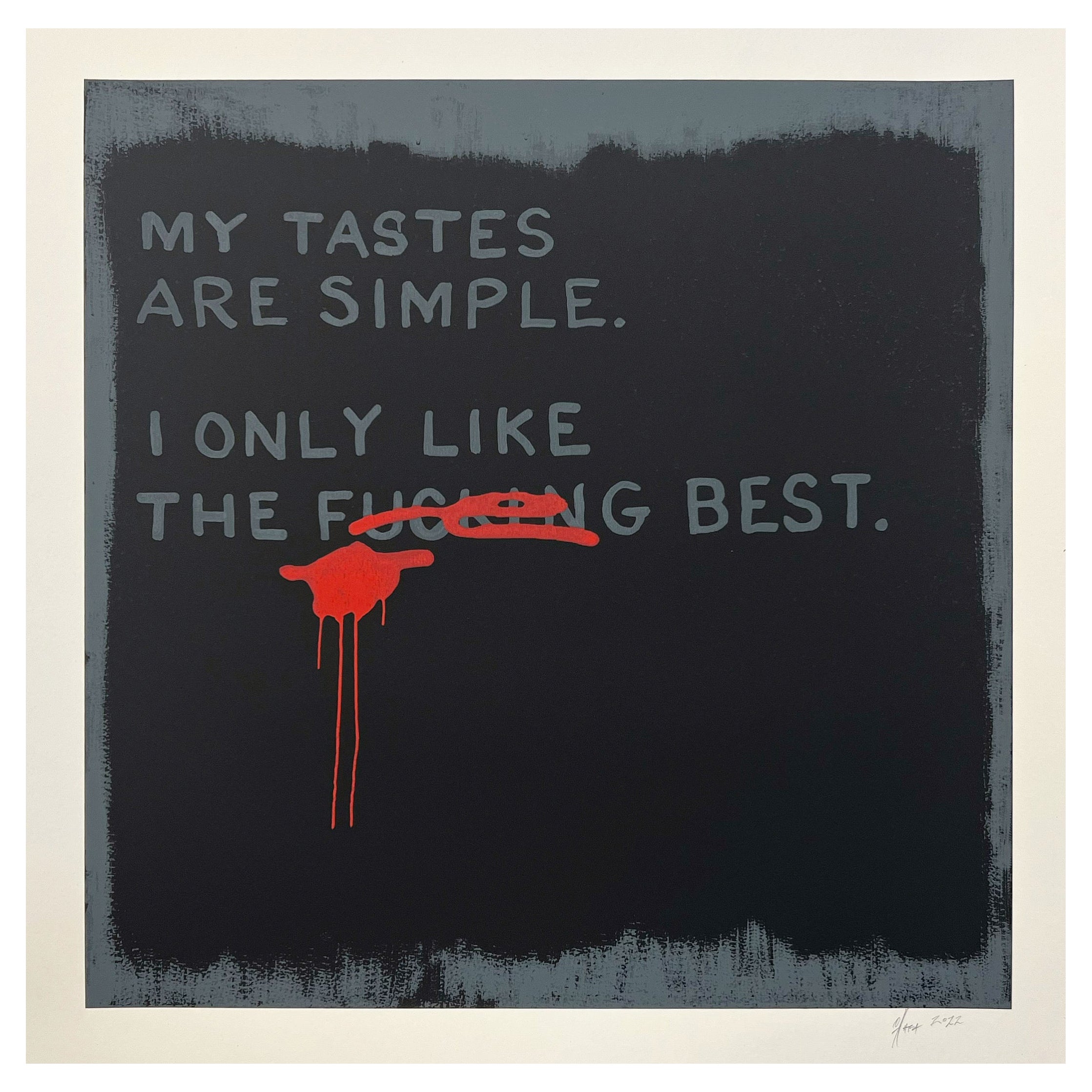 John O'Hara, The xxxxxxx Best, 3-Color Serigraph