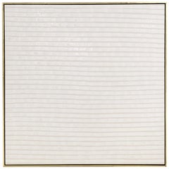 John O
Hara, White Stripes, Encaustic Painting