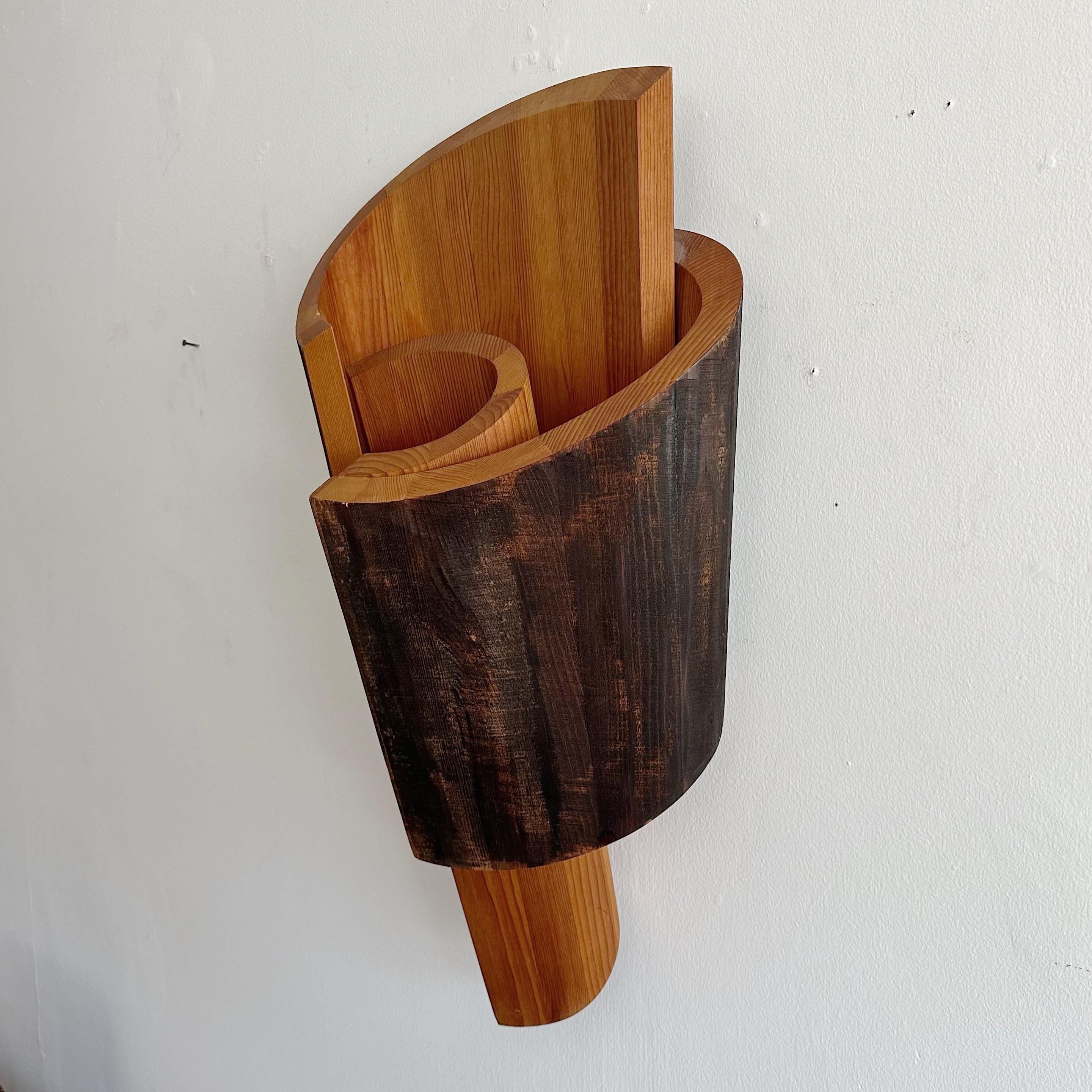 Modern John Okulick Abstract Wooden Wall Sculpture, 