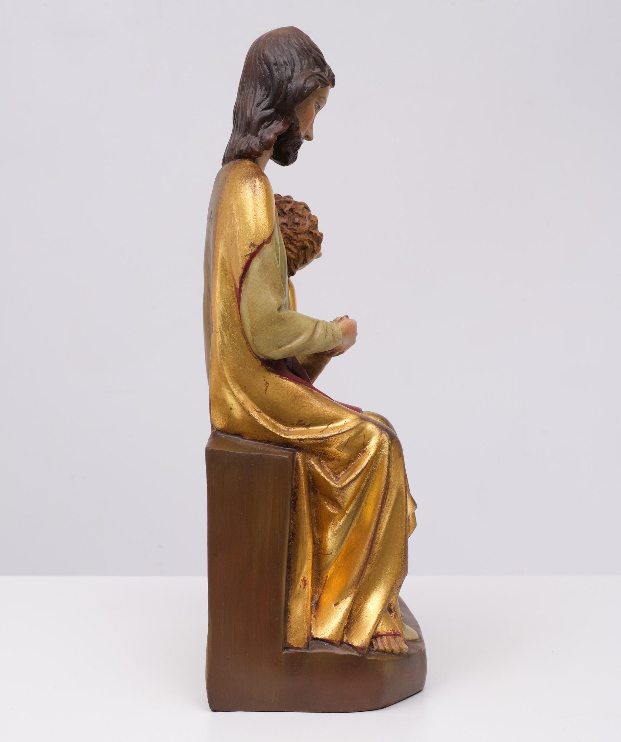 Skulptur des Johannes auf der Truhe Christi   Museum Reproduktion  im Angebot 3