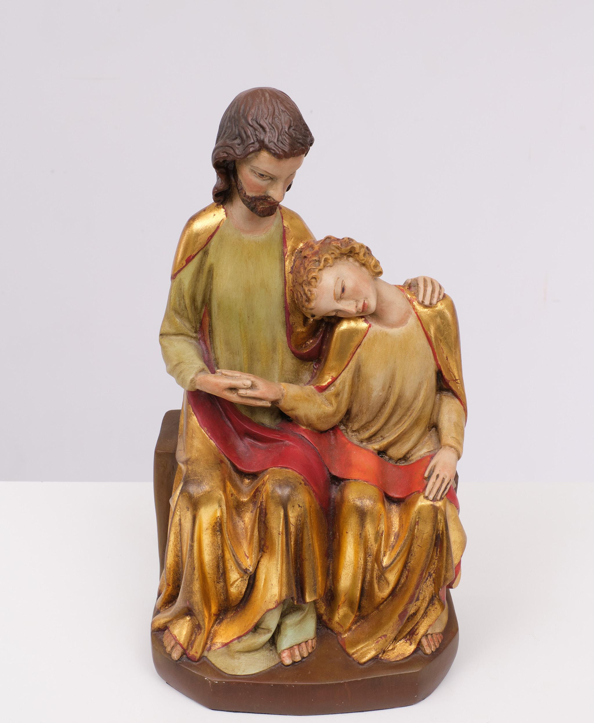 Gothic John on the chest of Christ Sculpture   Museum Reproduction  For Sale