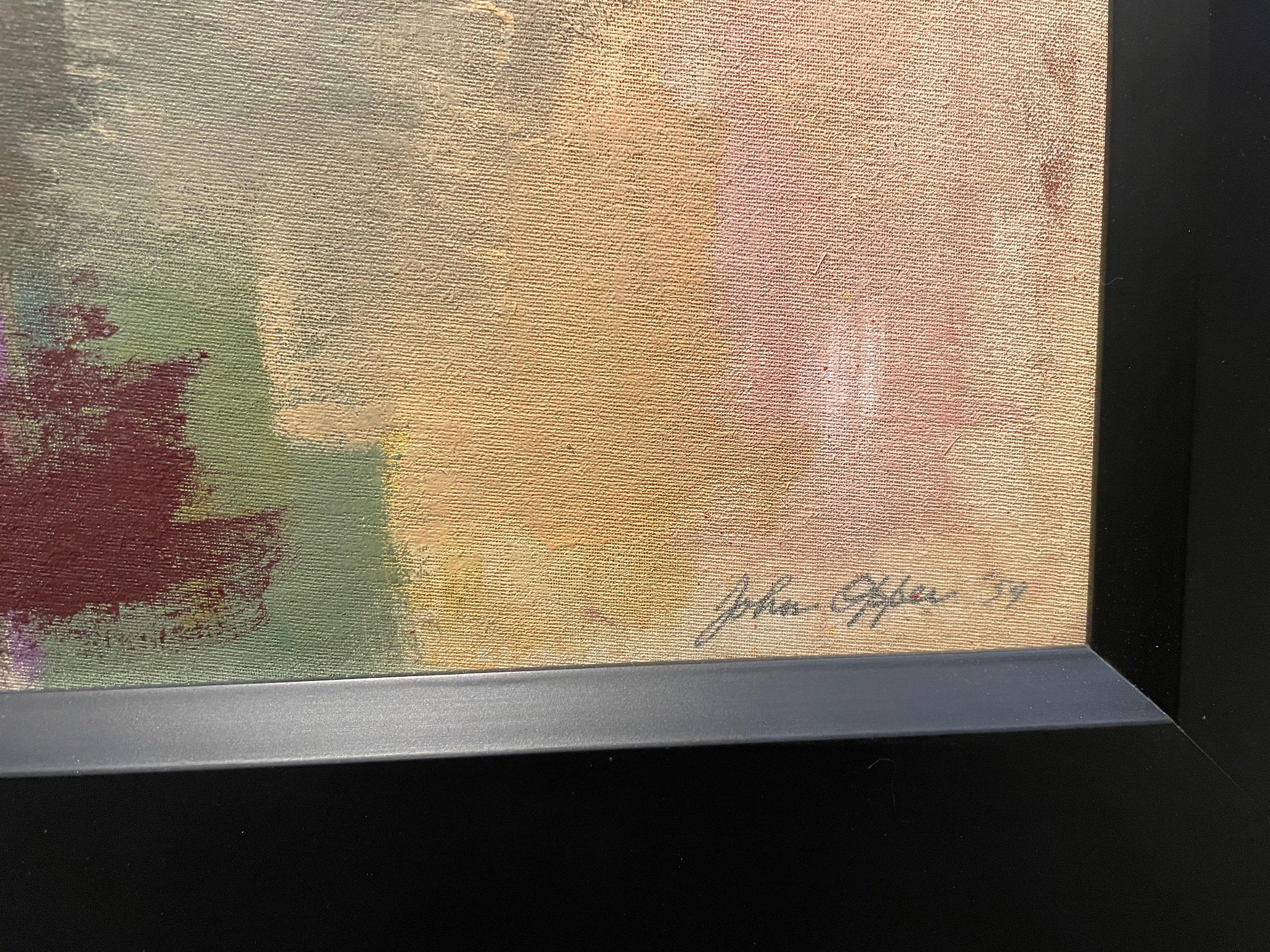 Senza titolo Pittura astratta a olio di metà secolo Artista di New York in vendita 5