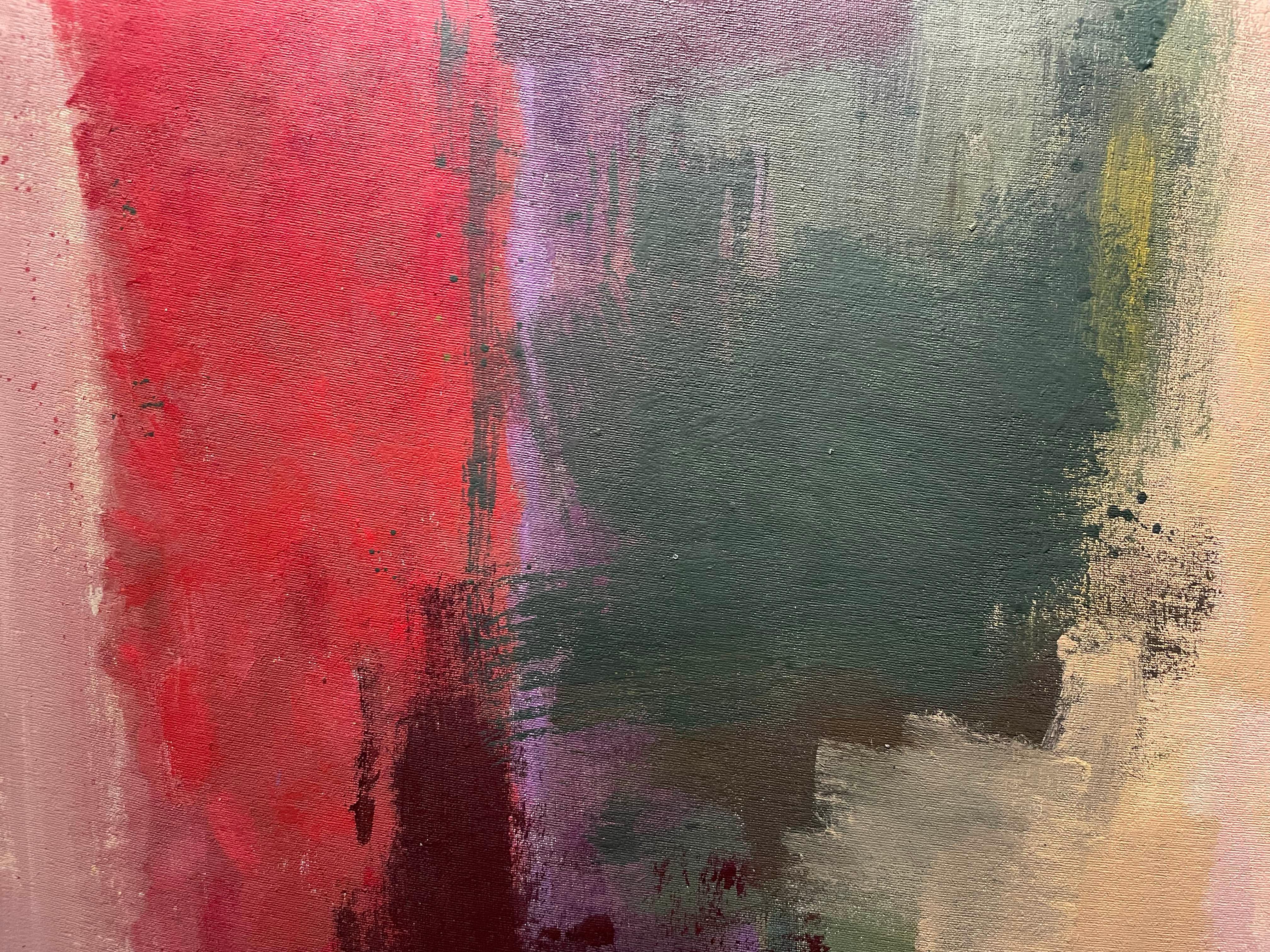 Senza titolo Pittura astratta a olio di metà secolo Artista di New York - Abstract Painting Marrone di John Opper