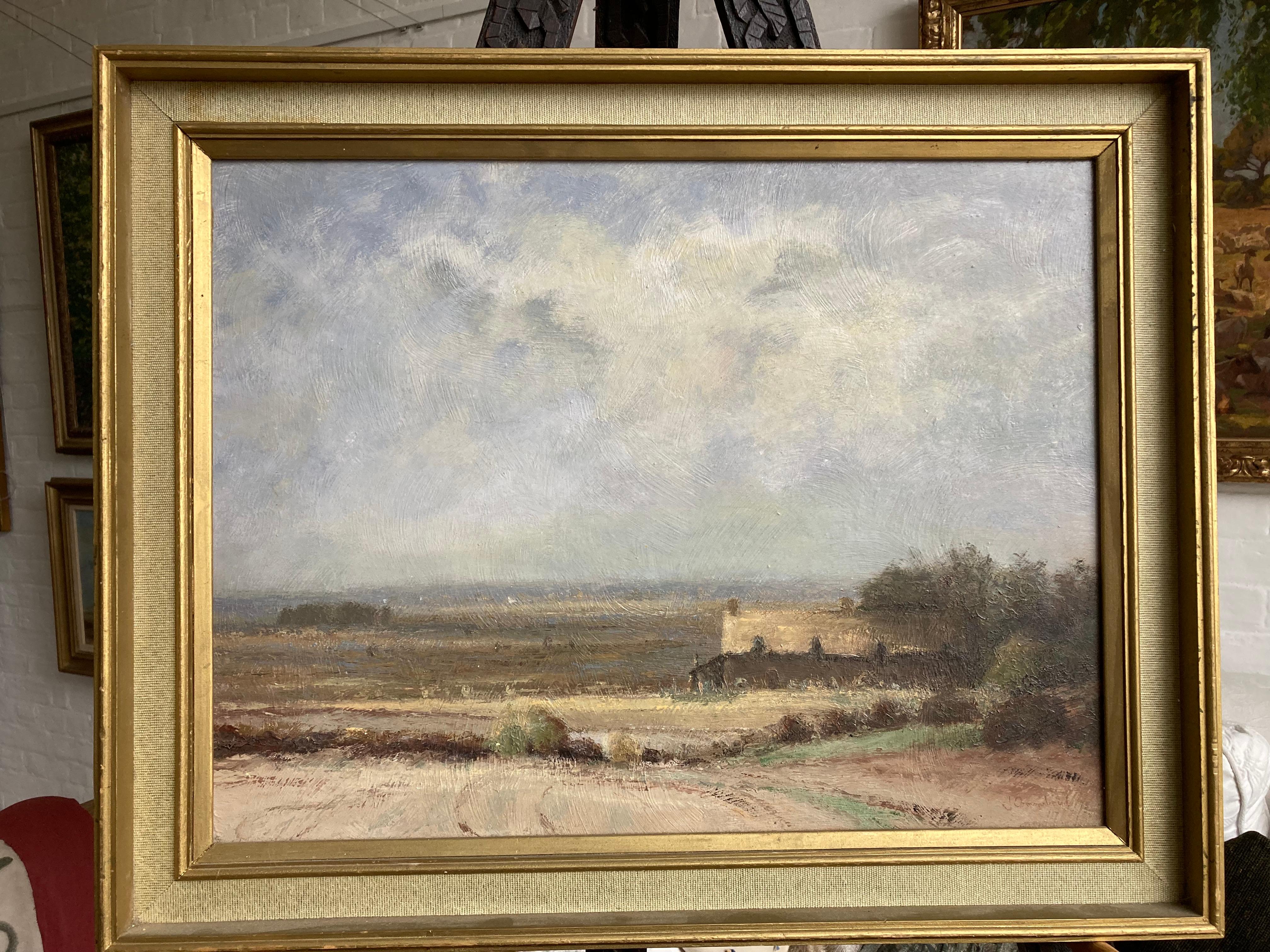 John Ormondroyd, scène du Norfolk avec chalet, disciple d'Edward Seago 10