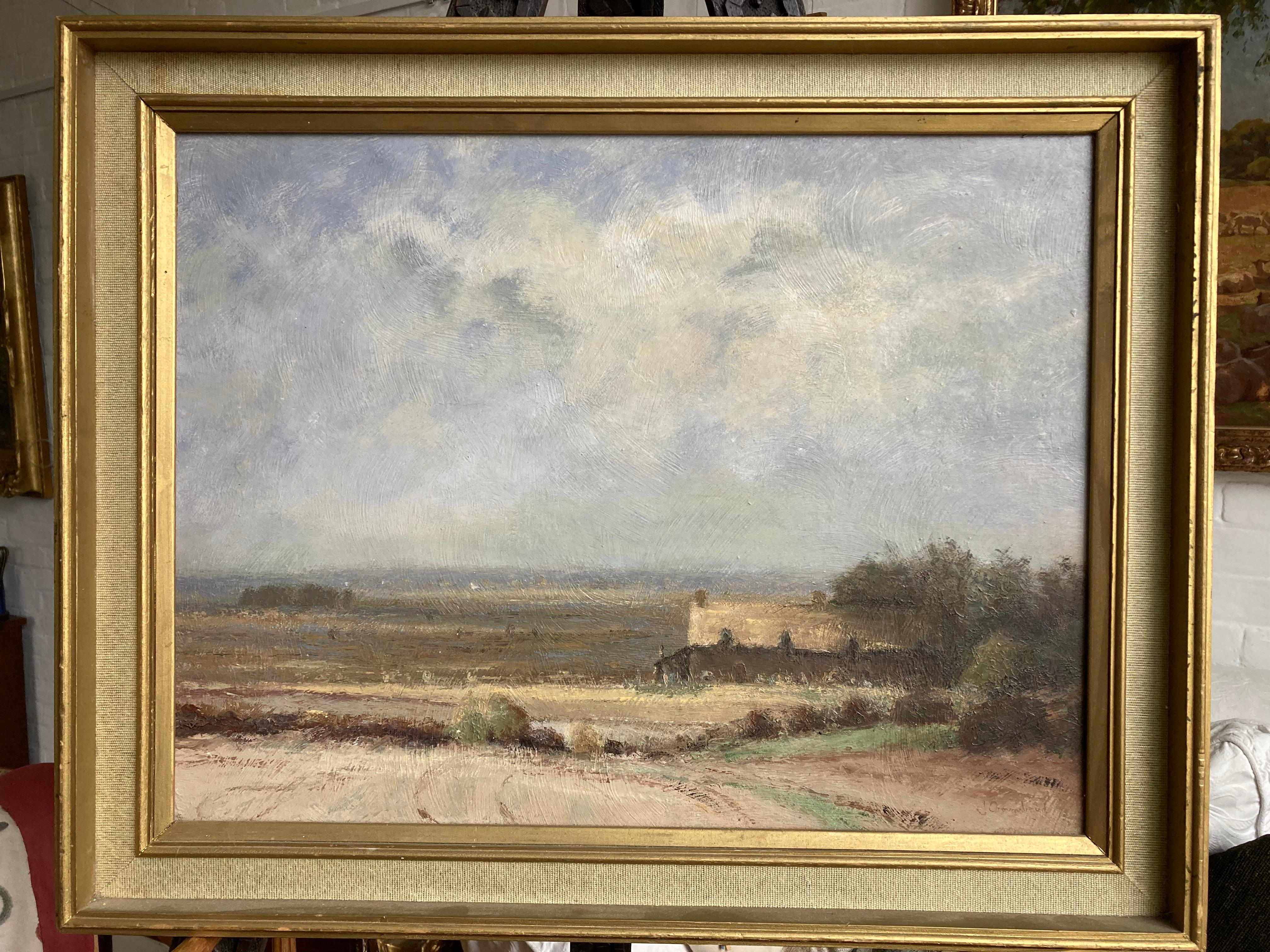 John Ormondroyd, scène du Norfolk avec chalet, disciple d'Edward Seago 2