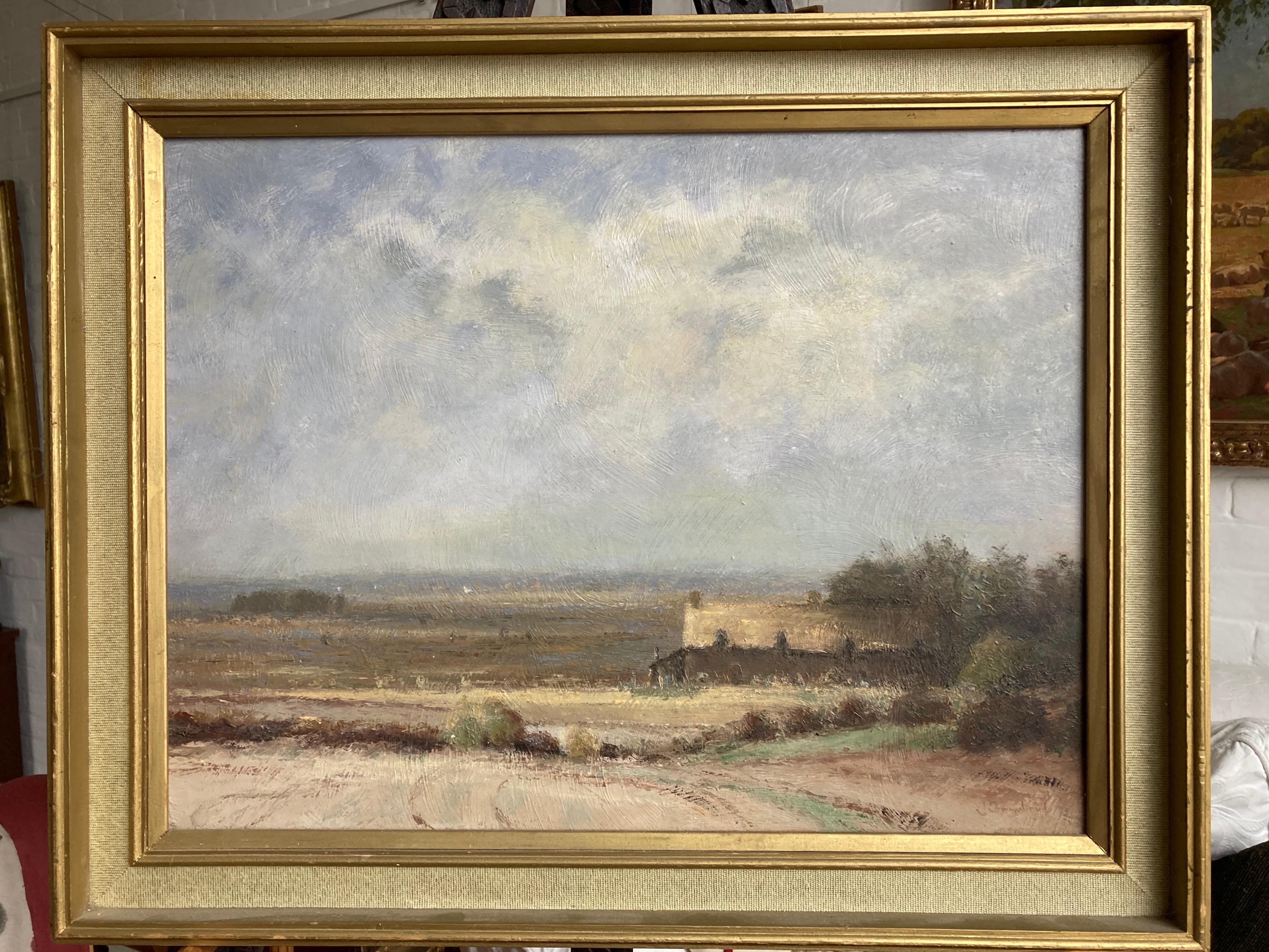 John Ormondroyd, scène du Norfolk avec chalet, disciple d'Edward Seago 3