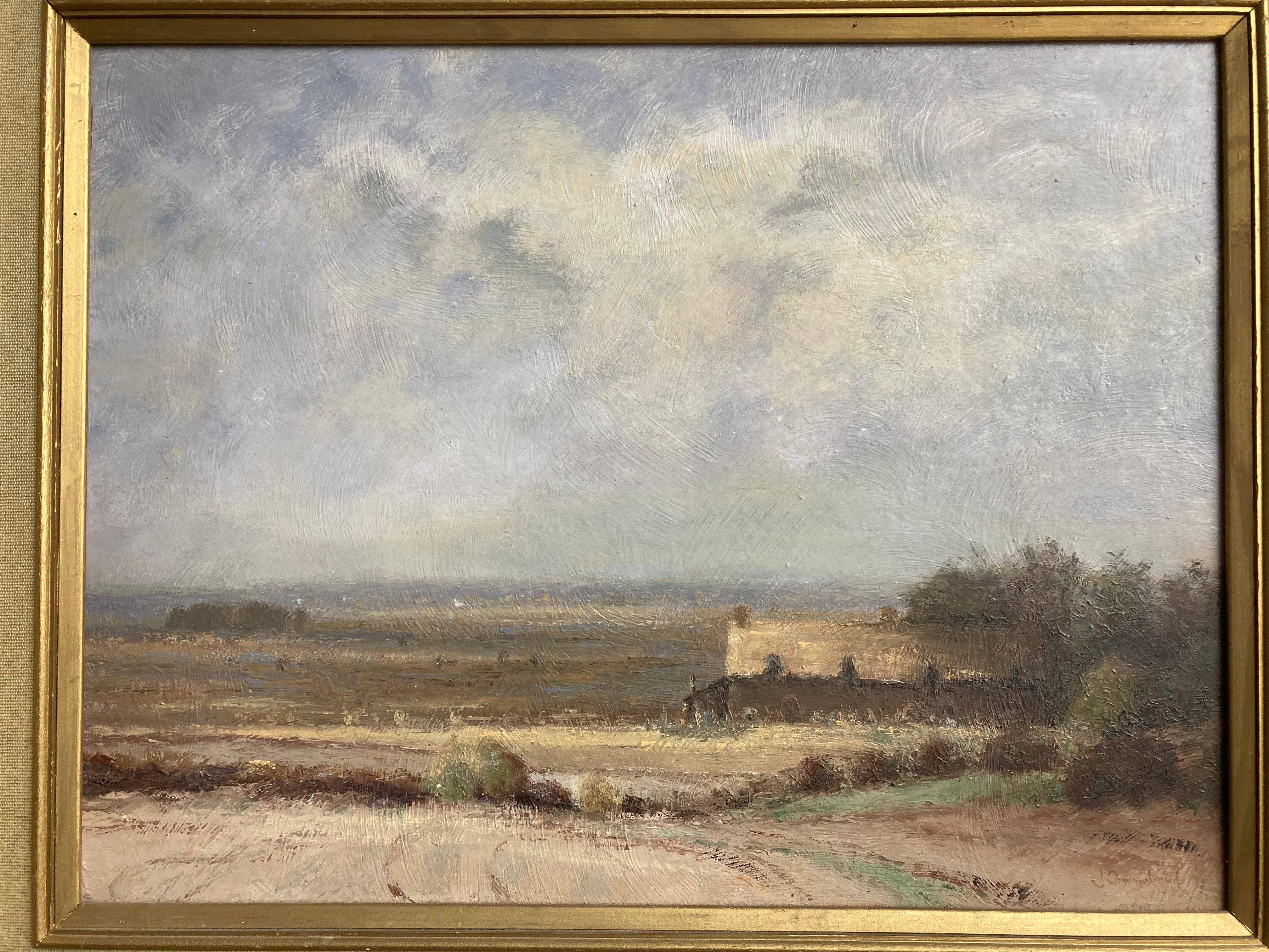 John Ormondroyd, scène du Norfolk avec chalet, disciple d'Edward Seago 5
